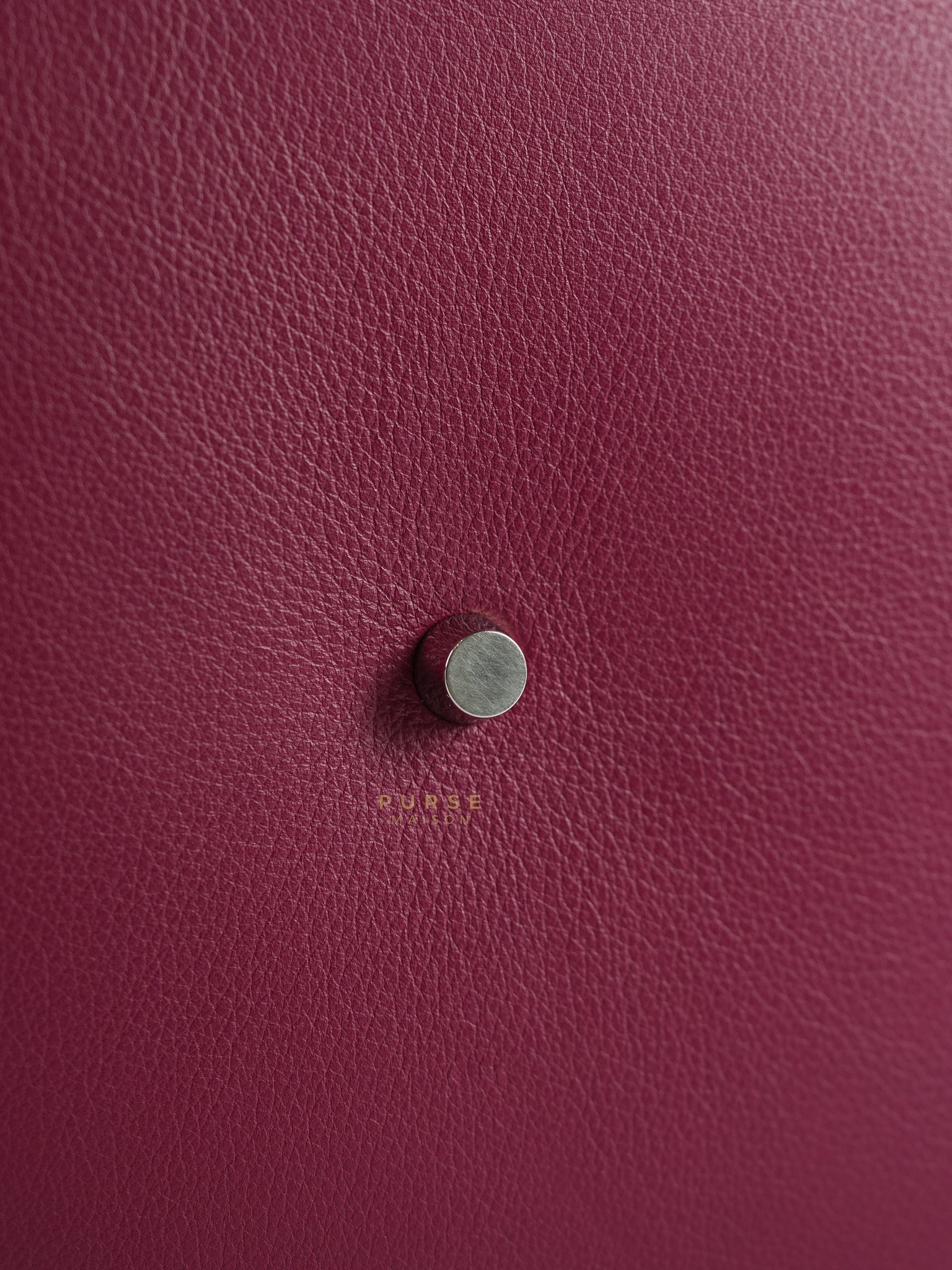 Lindy 34 in Vibrant Magenta Swift Leather & Palladium Hardware Stamp Square O (2011) | Purse Maison Luxury Bags Shop