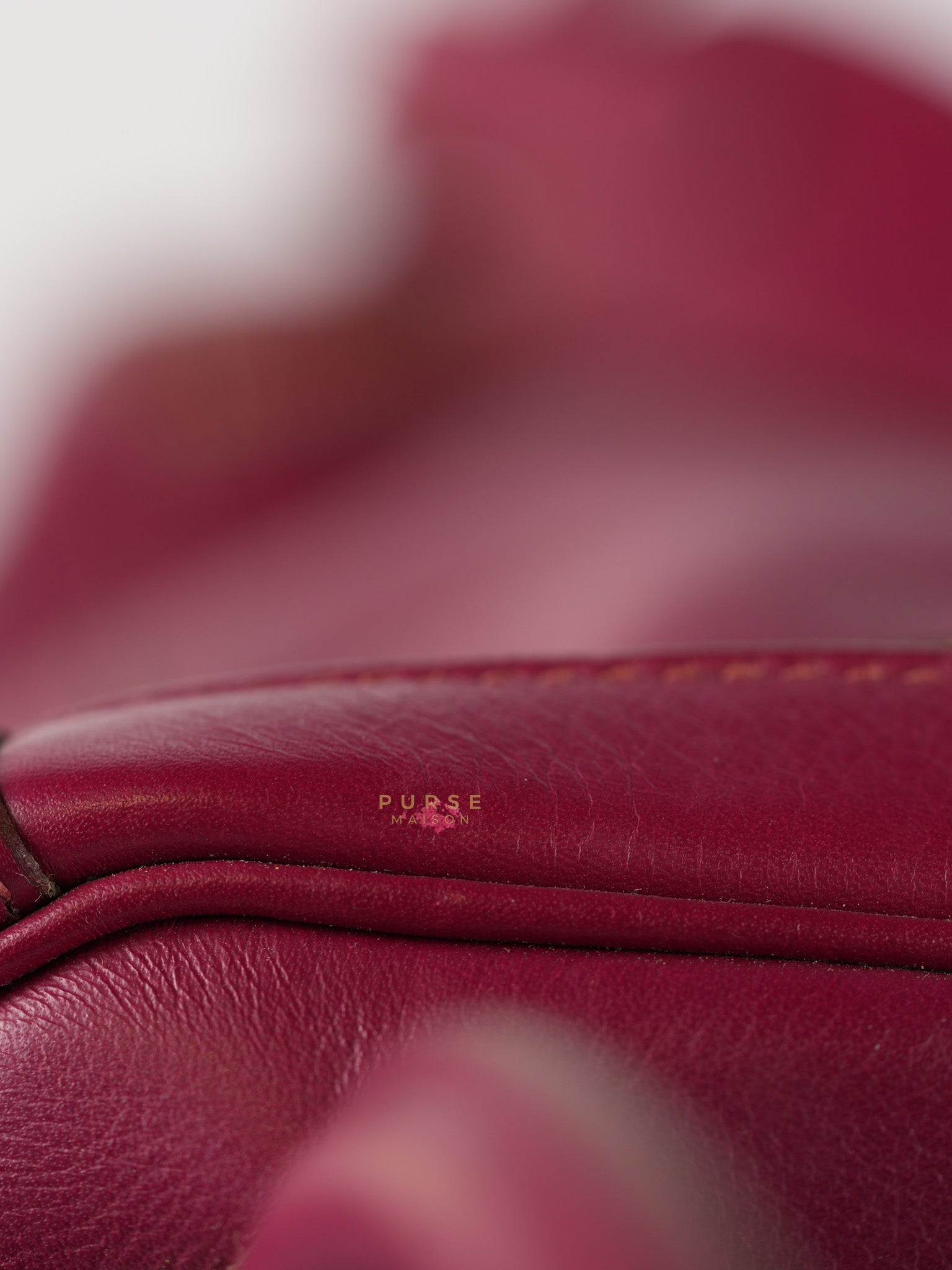 Lindy 34 in Vibrant Magenta Swift Leather & Palladium Hardware Stamp Square O (2011) | Purse Maison Luxury Bags Shop