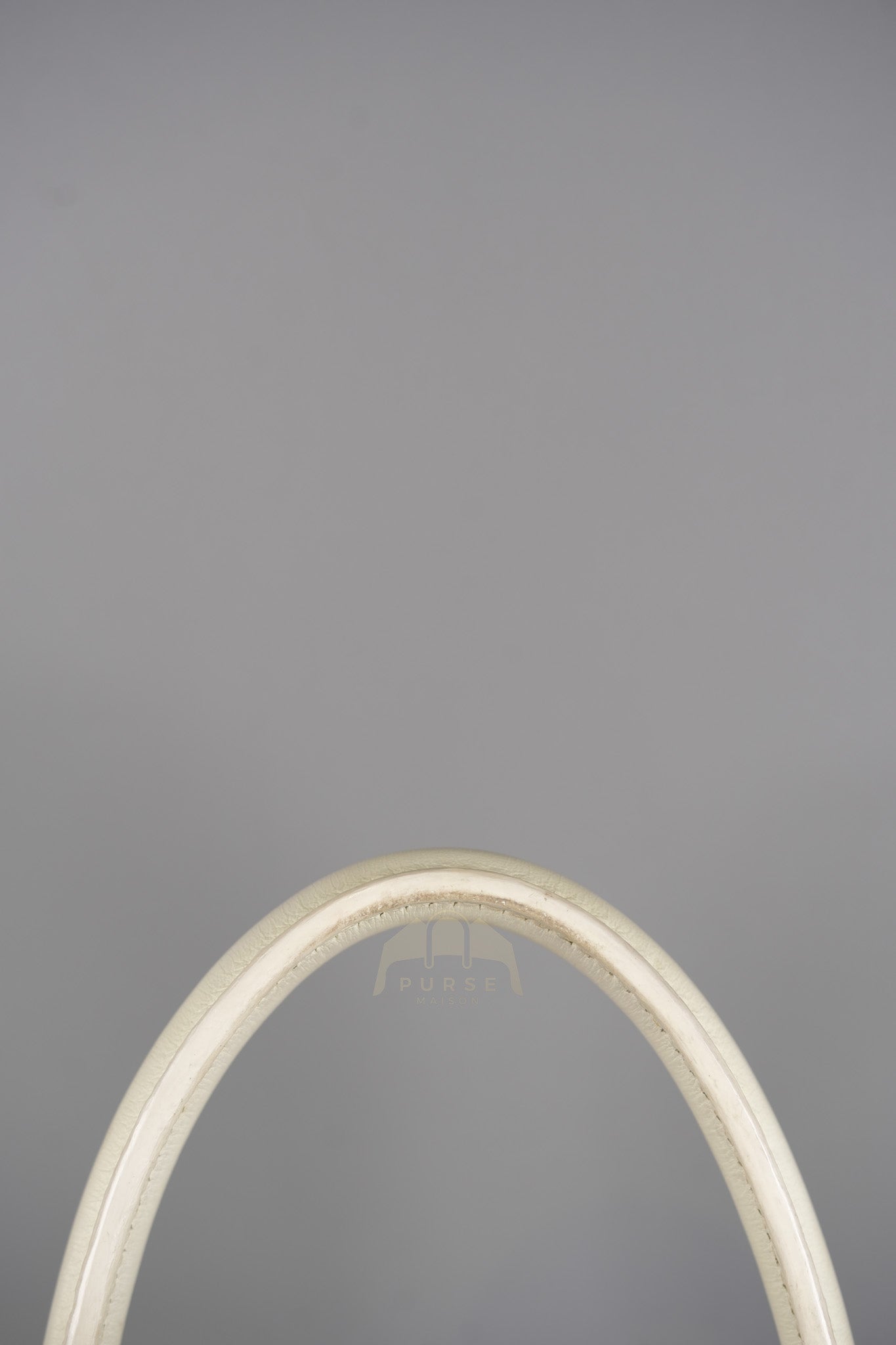 Lindy 30 in White Evercolor Leather & Palladium Hardware Stamp Square K (2007) | Purse Maison Luxury Bags Shop