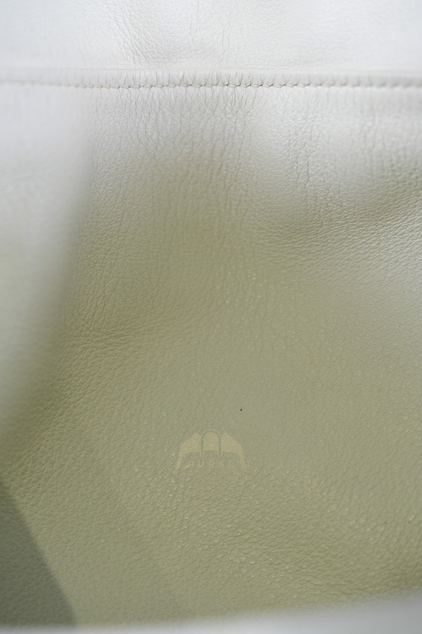 Lindy 30 in White Evercolor Leather & Palladium Hardware Stamp Square K (2007) | Purse Maison Luxury Bags Shop