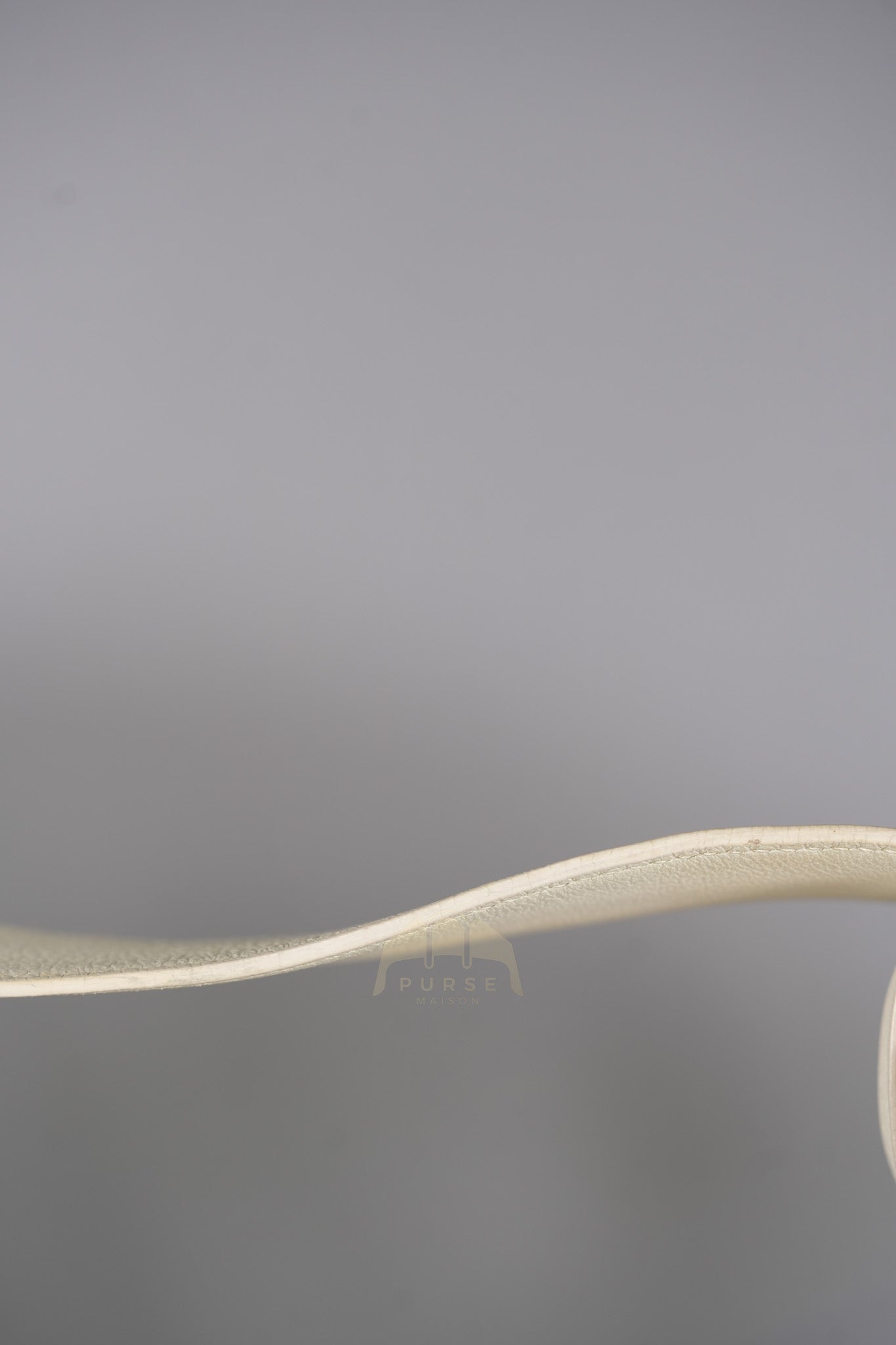 Lindy 30 in White Evercolor Leather & Palladium Hardware Stamp Square K (2007) | Purse Maison Luxury Bags Shop