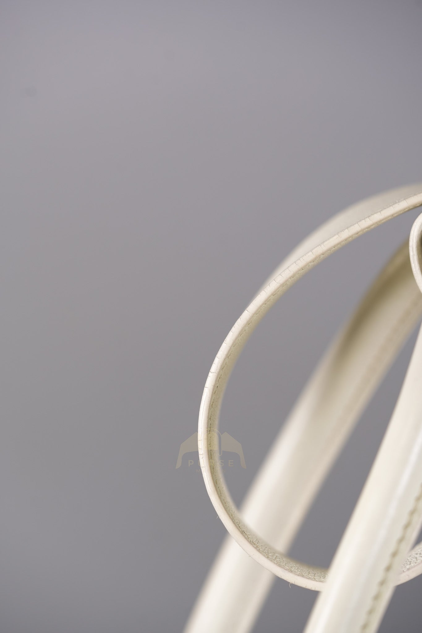 Lindy 30 in White Evercolor Leather & Palladium Hardware Stamp Square K (2007) | Purse Maison Luxury Bags Shop