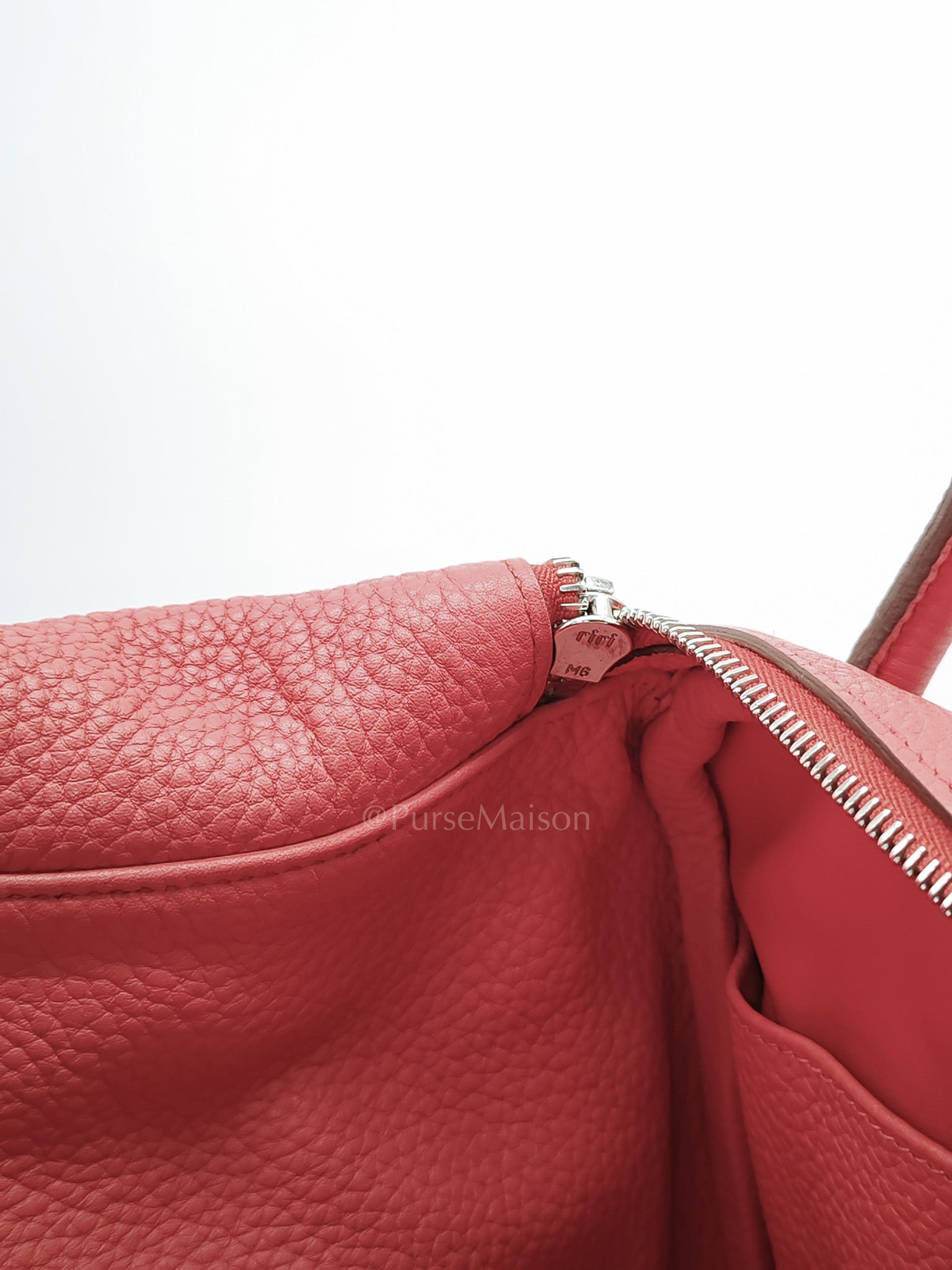 Lindy 34 Salmon Pink Clemence Leather in Palladium Hardware Stamp N Square(2010) | Purse Maison Luxury Bags Shop