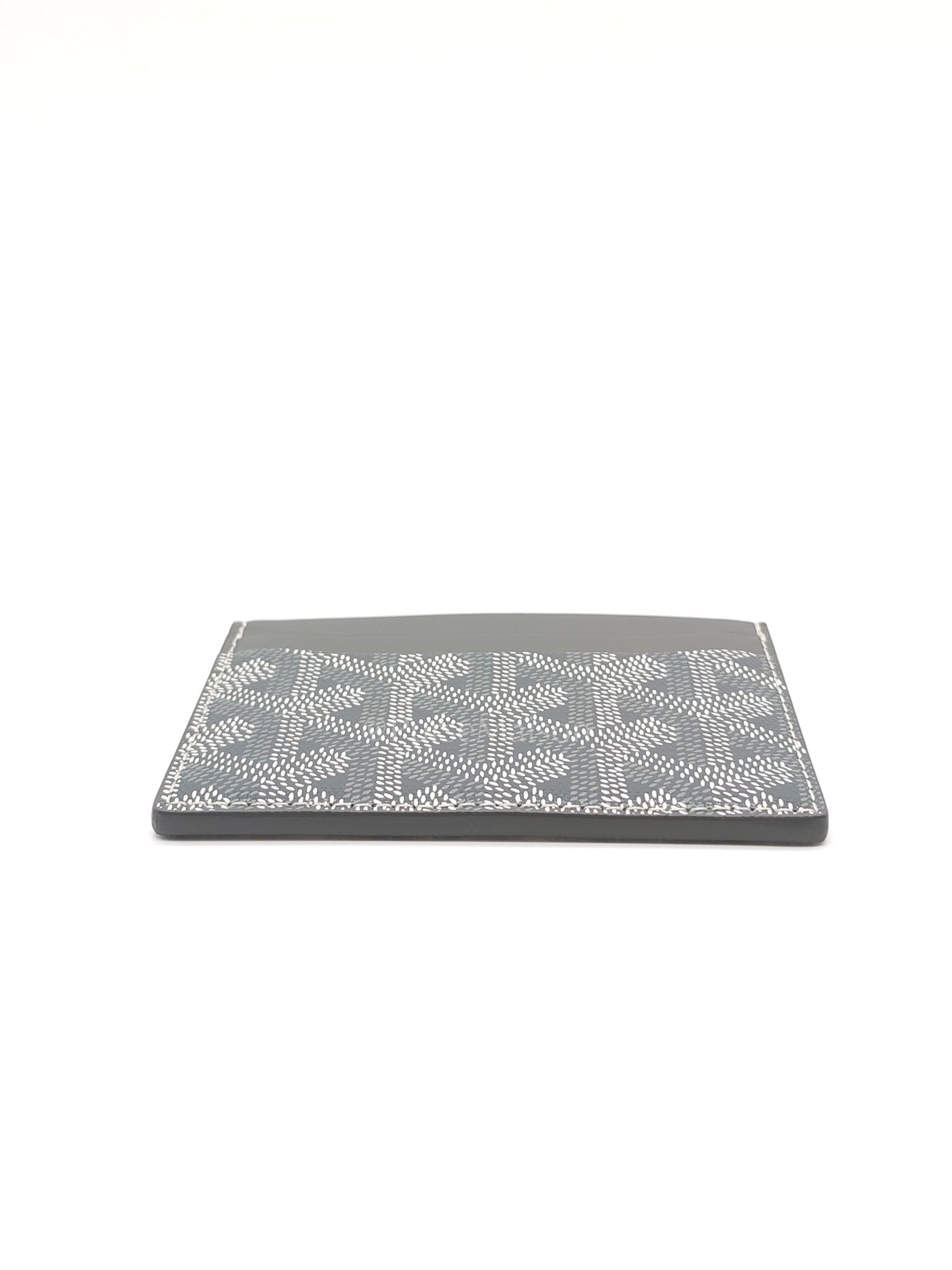 Saint Sulpice Card Holder in Gray Goyardine Canvas