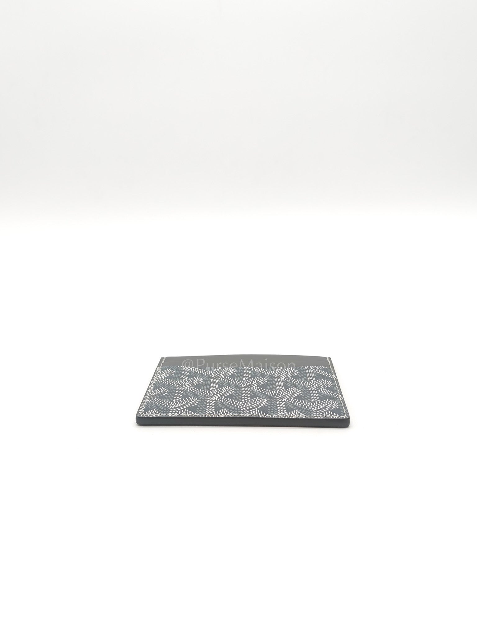 Saint Sulpice Card Holder in Gray Goyardine Canvas