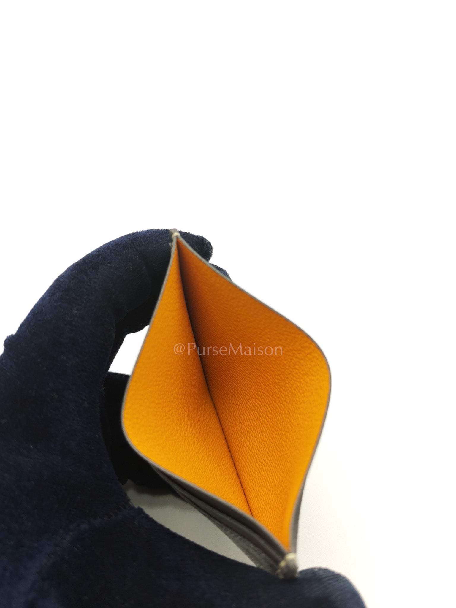 Saint Sulpice Card Holder in Gray Goyardine Canvas