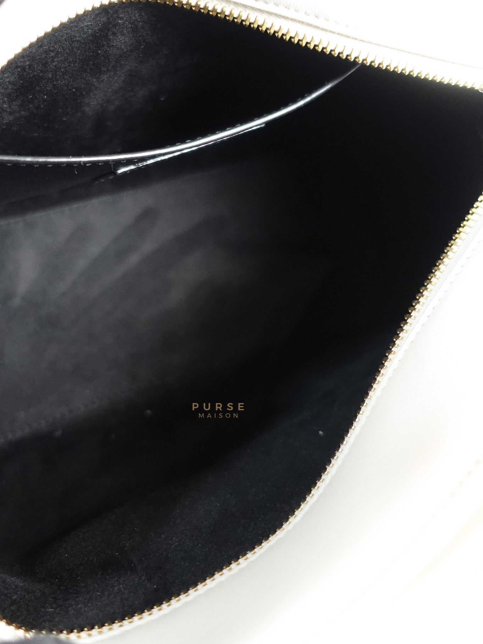 Lock Baby Duffle Crossbody Bag in Cream Calfskin Leather | Purse Maison Luxury Bags Shop