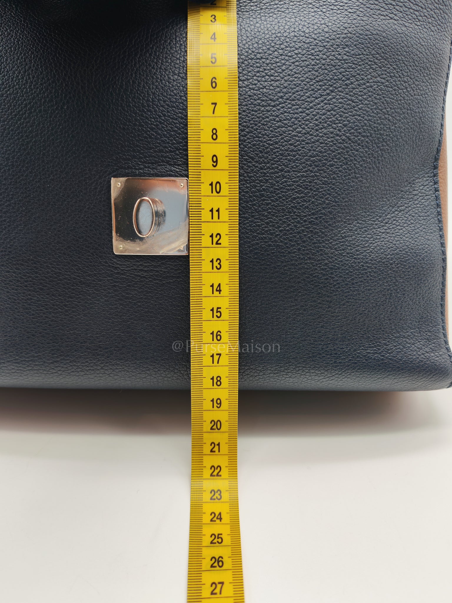 LockMe II 2 Way Handbag Red/Brown/Navy Silver Hardware (Microchip) | Purse Maison Luxury Bags Shop