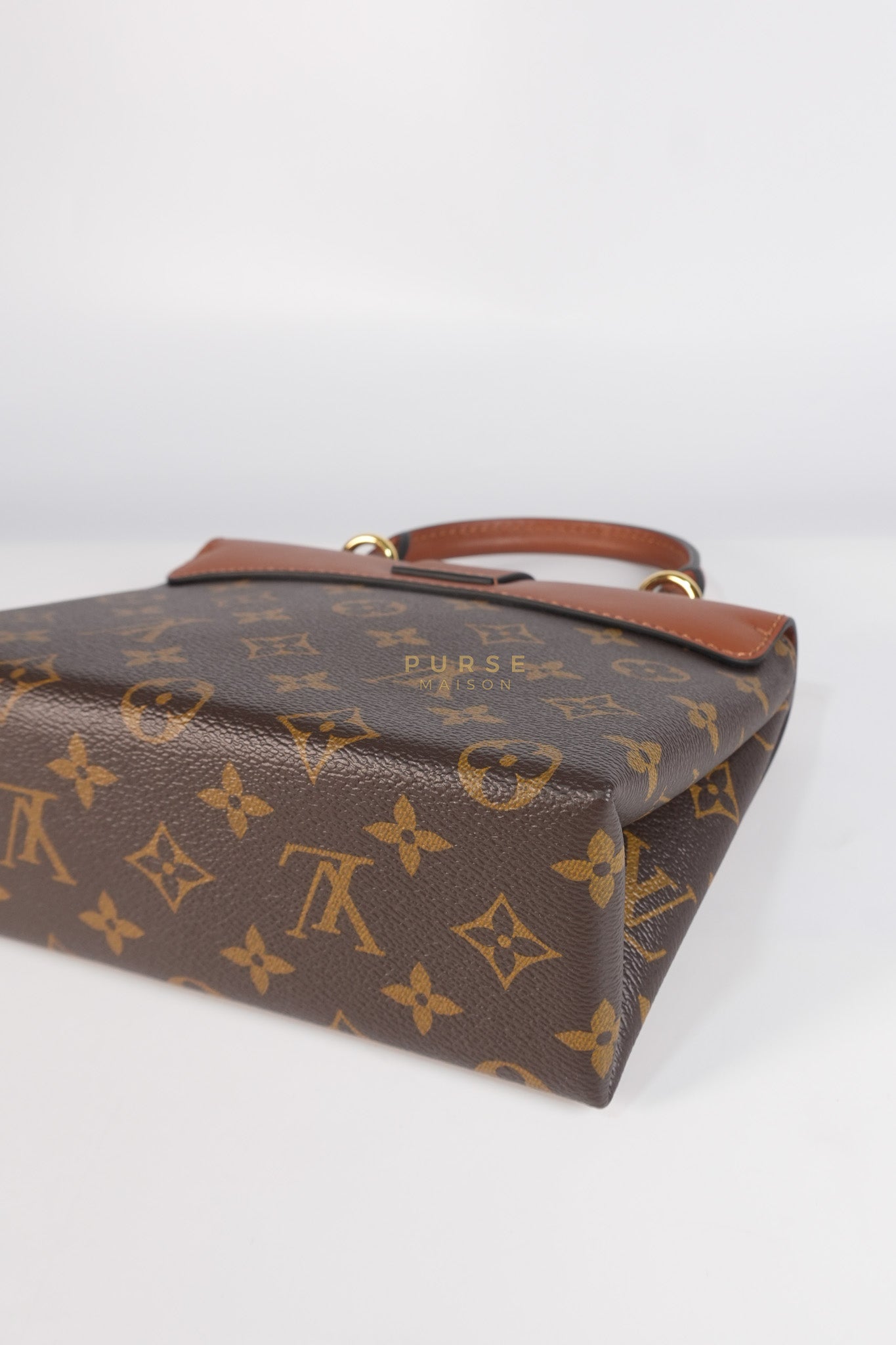 Locky BB Monogram Canvas and Smooth Brown Leather (Microchip) | Purse Maison Luxury Bags Shop