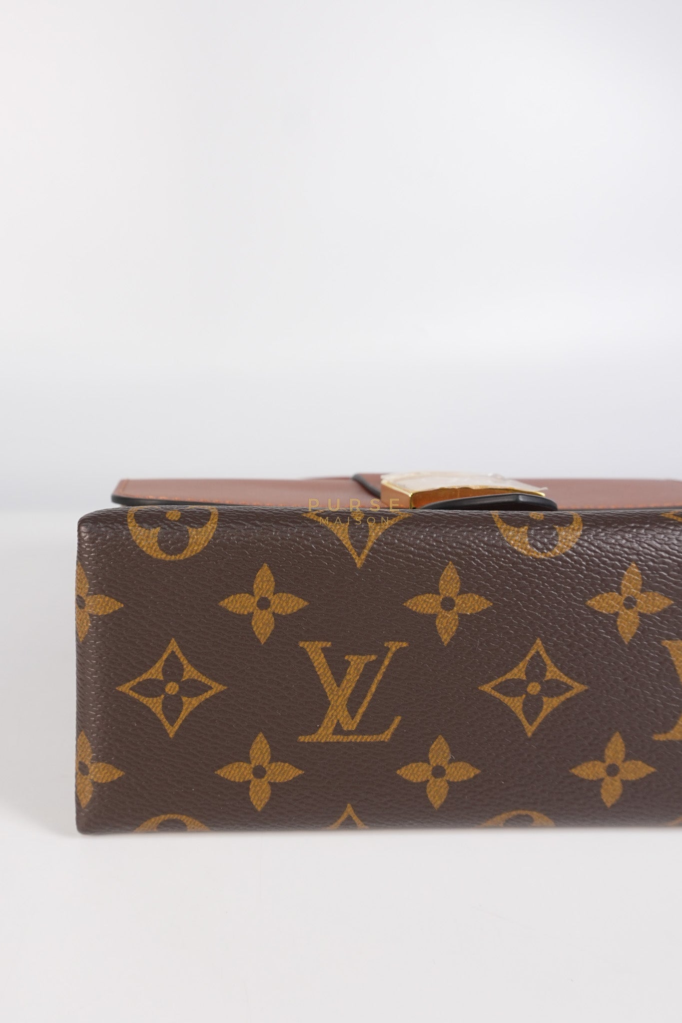 Locky BB Monogram Canvas and Smooth Brown Leather (Microchip) | Purse Maison Luxury Bags Shop