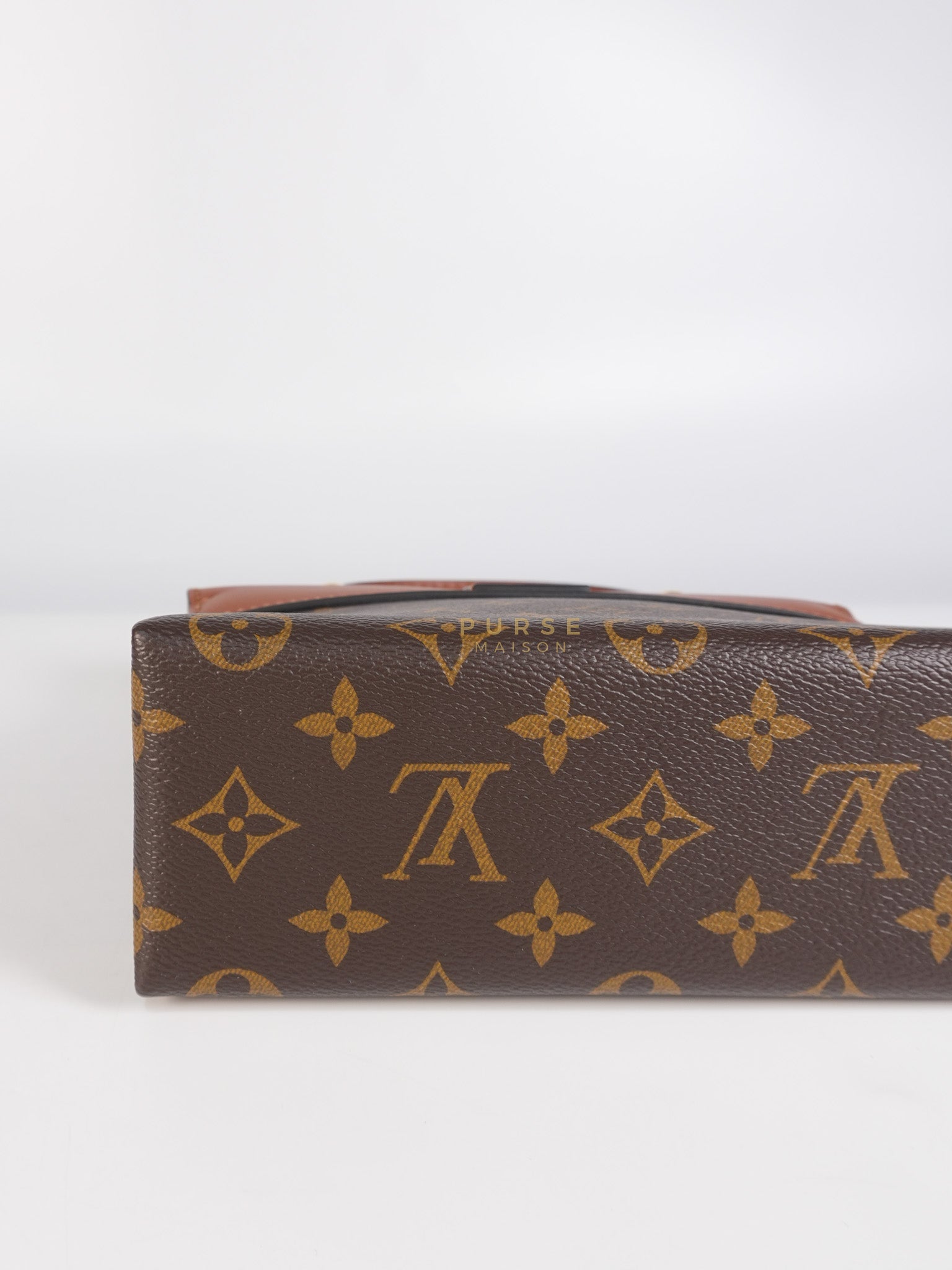 Locky BB Monogram Canvas and Smooth Brown Leather (Microchip) | Purse Maison Luxury Bags Shop