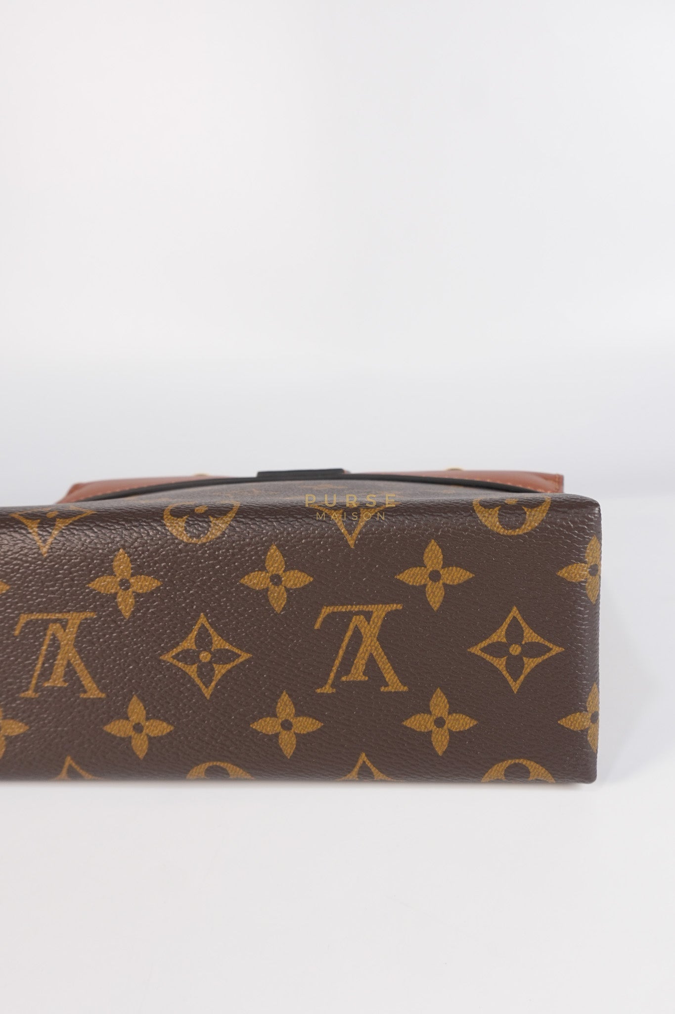 Locky BB Monogram Canvas and Smooth Brown Leather (Microchip) | Purse Maison Luxury Bags Shop