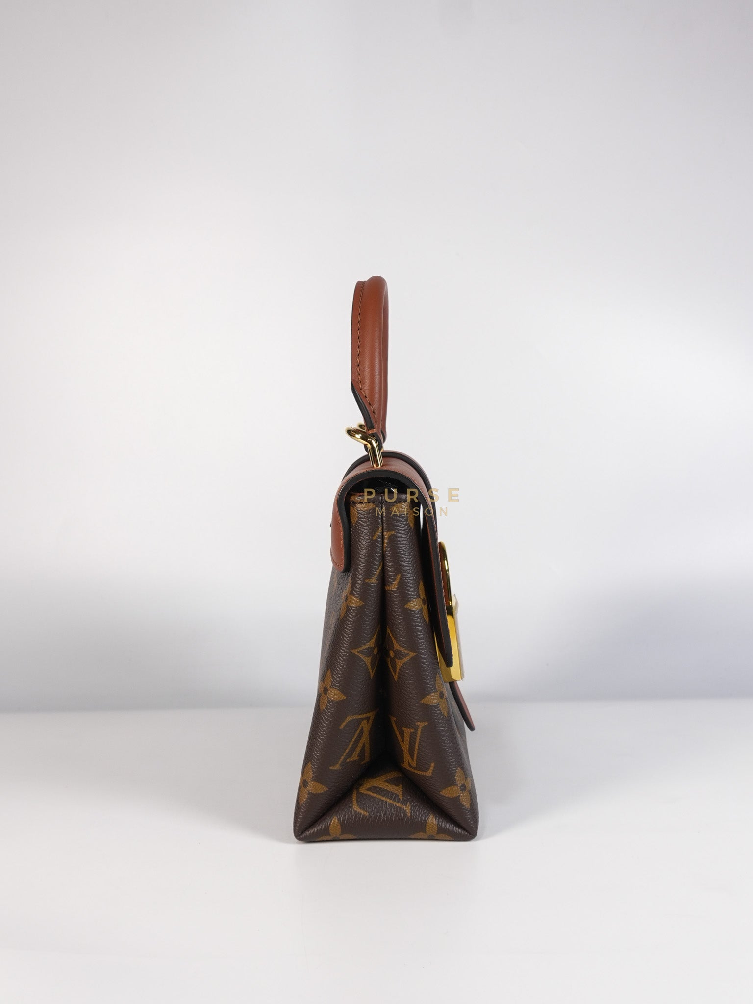 Locky BB Monogram Canvas and Smooth Brown Leather (Microchip) | Purse Maison Luxury Bags Shop