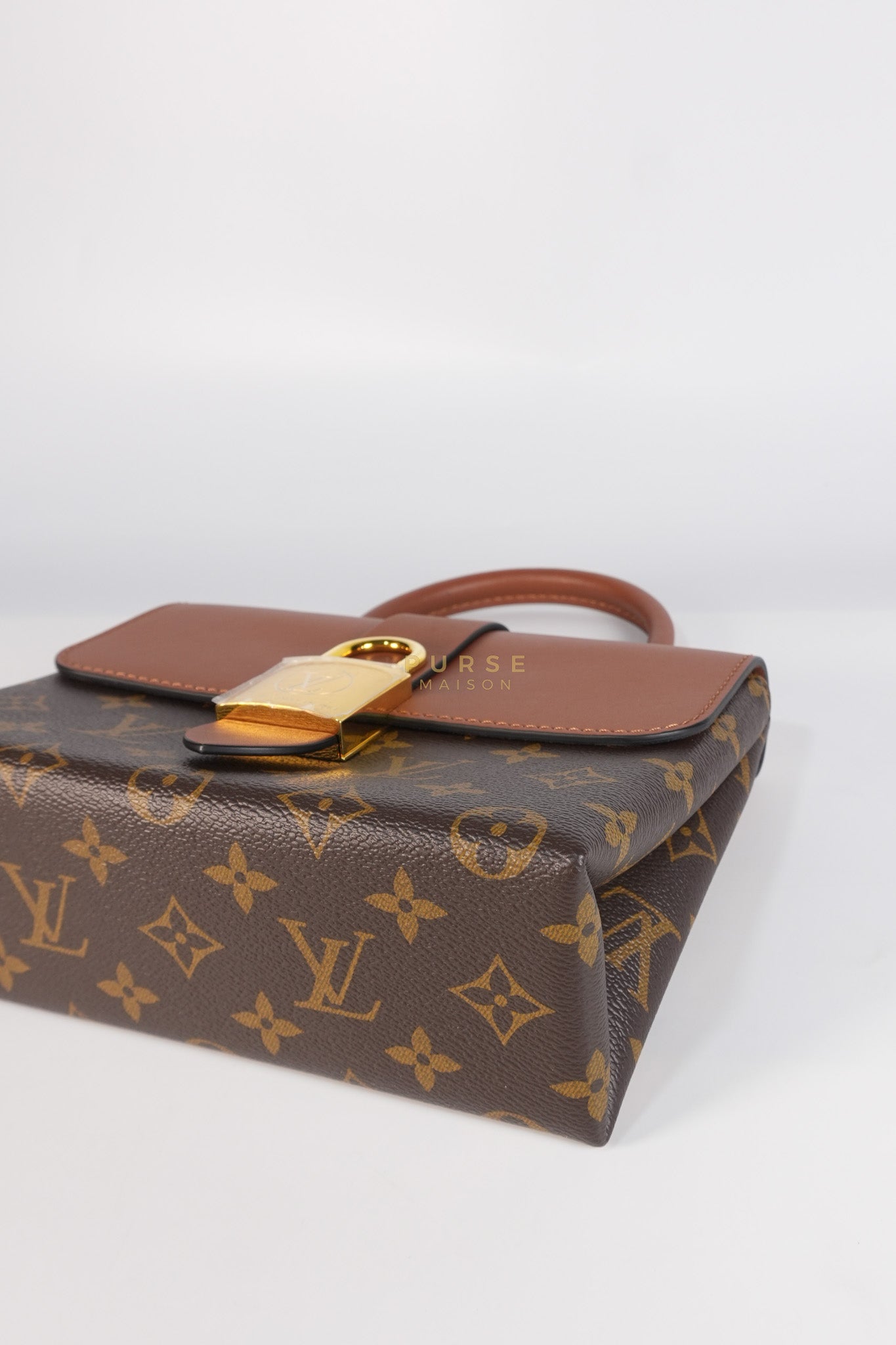 Locky BB Monogram Canvas and Smooth Brown Leather (Microchip) | Purse Maison Luxury Bags Shop