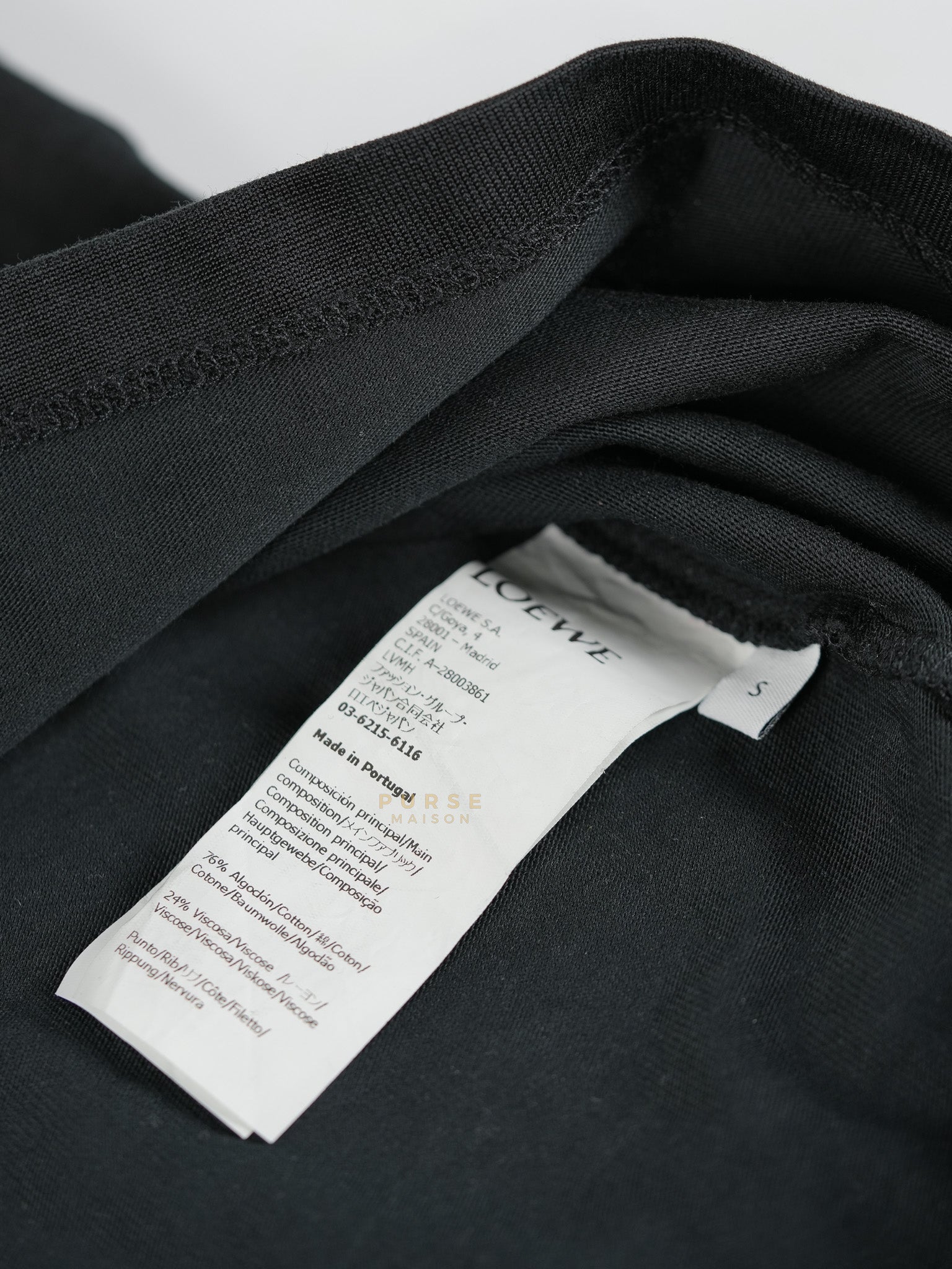Holywood Fit T-Shirt in Black Size Small | Purse Maison Luxury Bags Shop