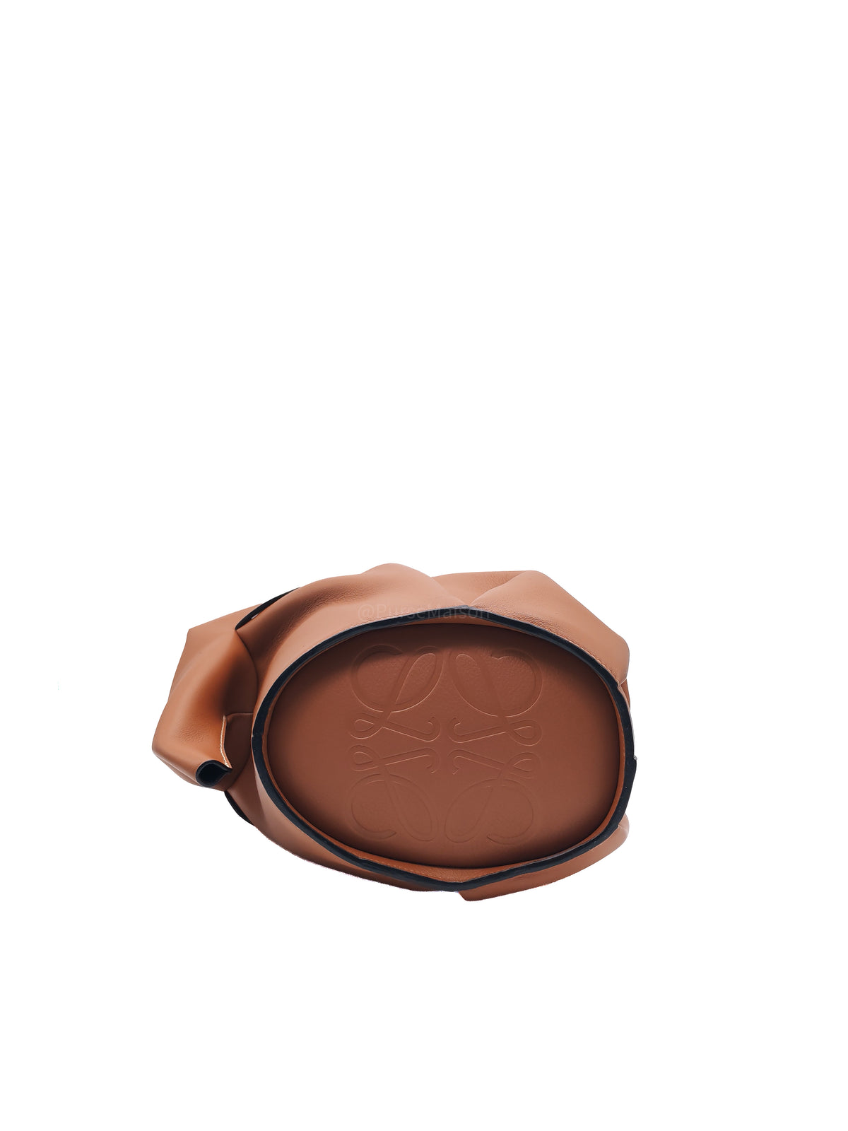 Loewe Large Elephant Bag in Tan Calfskin Leather Silver Hardware | Purse Maison Luxury Bags Shop