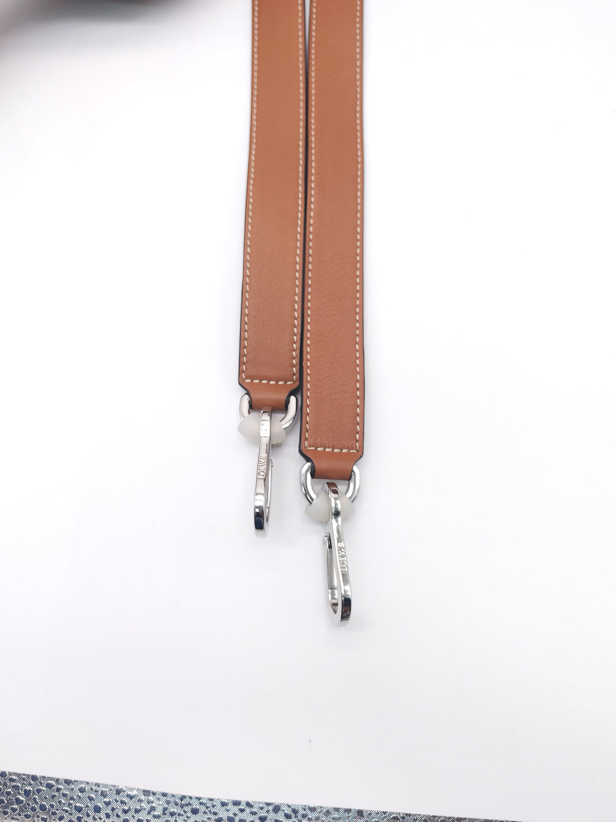 Loewe Large Elephant Bag in Tan Calfskin Leather Silver Hardware | Purse Maison Luxury Bags Shop