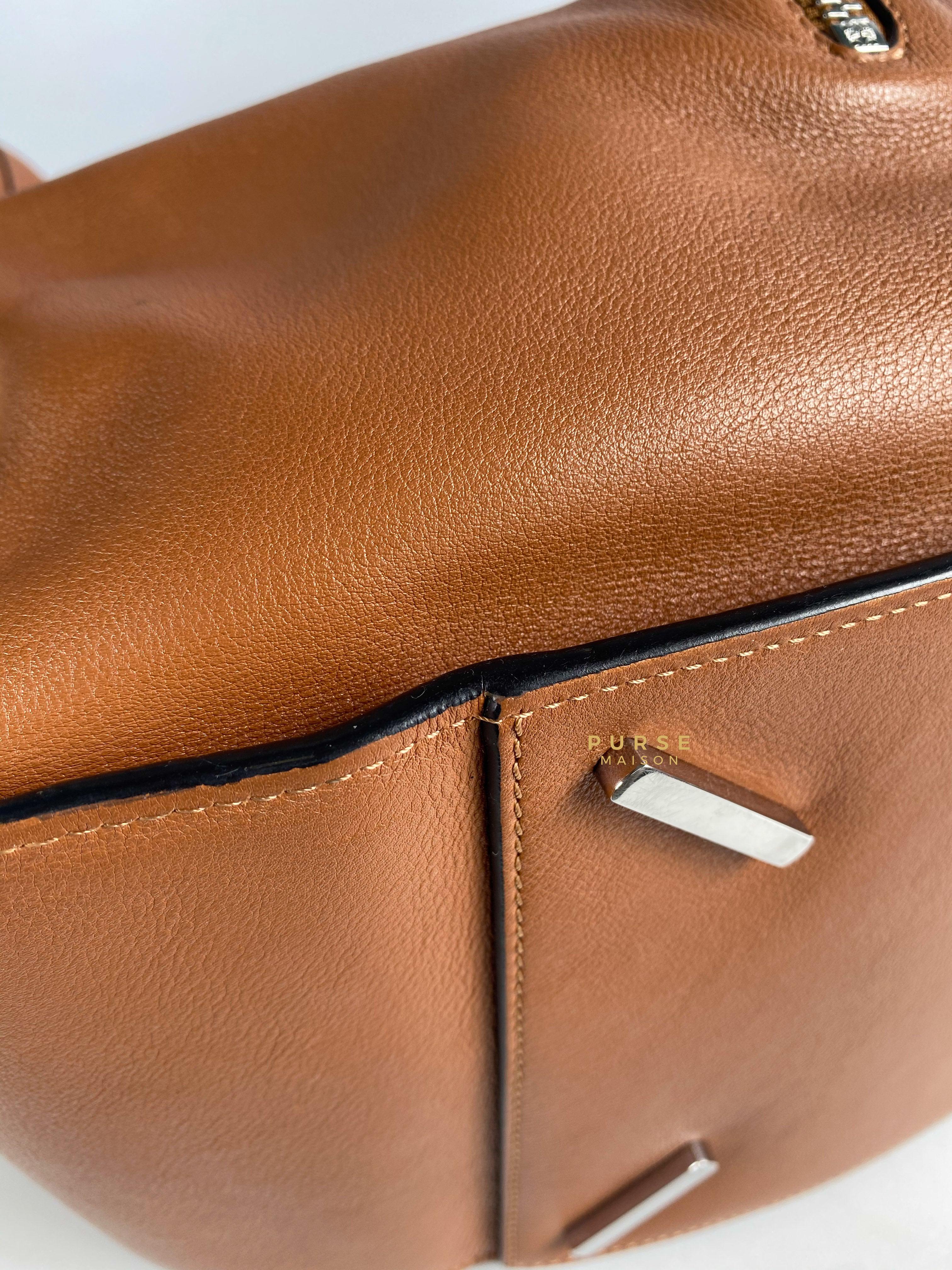 Loewe Large Hammock Bag Brown Soft Grained Calfskin | Purse Maison Luxury Bags Shop