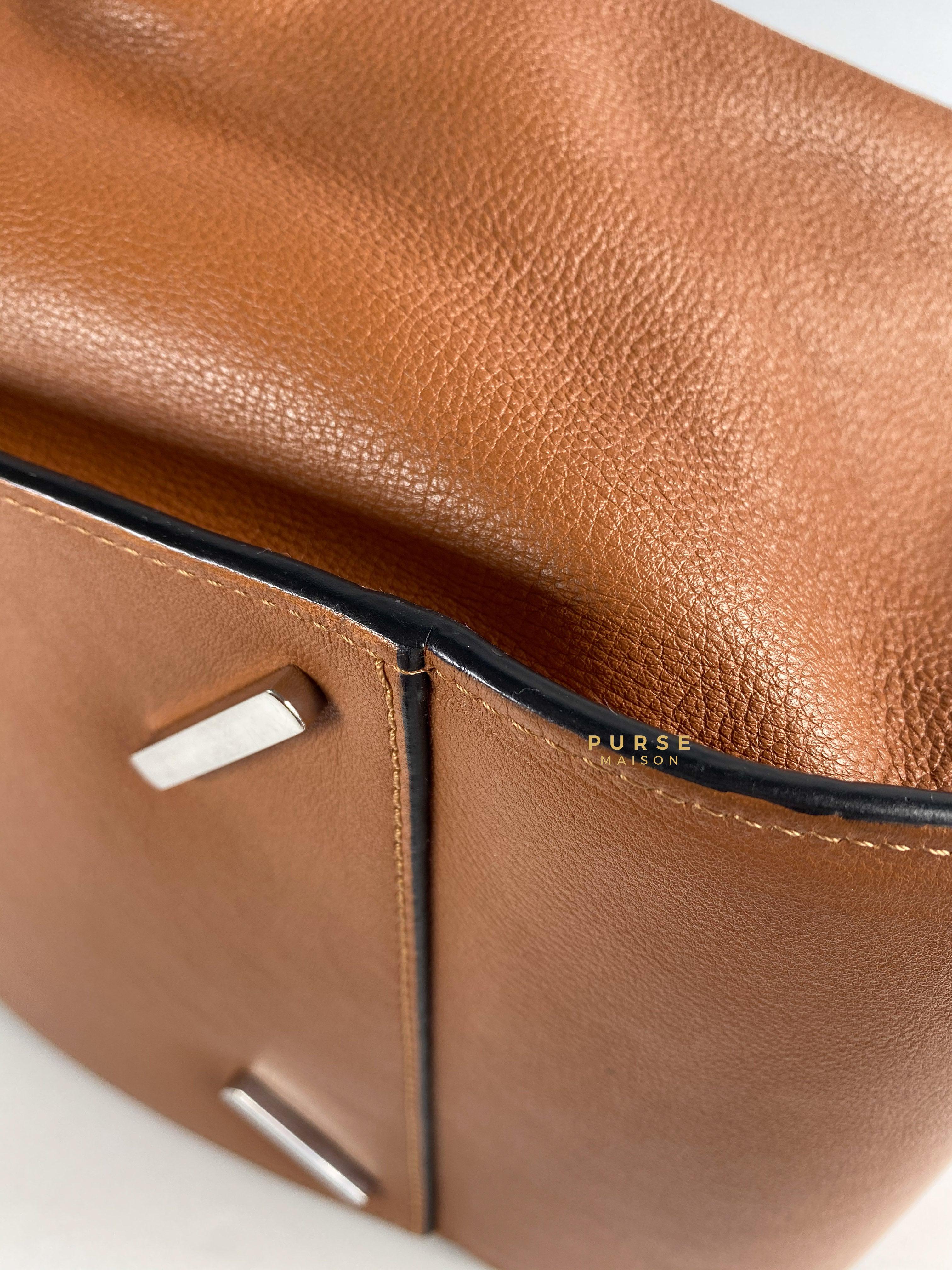 Loewe Large Hammock Bag Brown Soft Grained Calfskin | Purse Maison Luxury Bags Shop