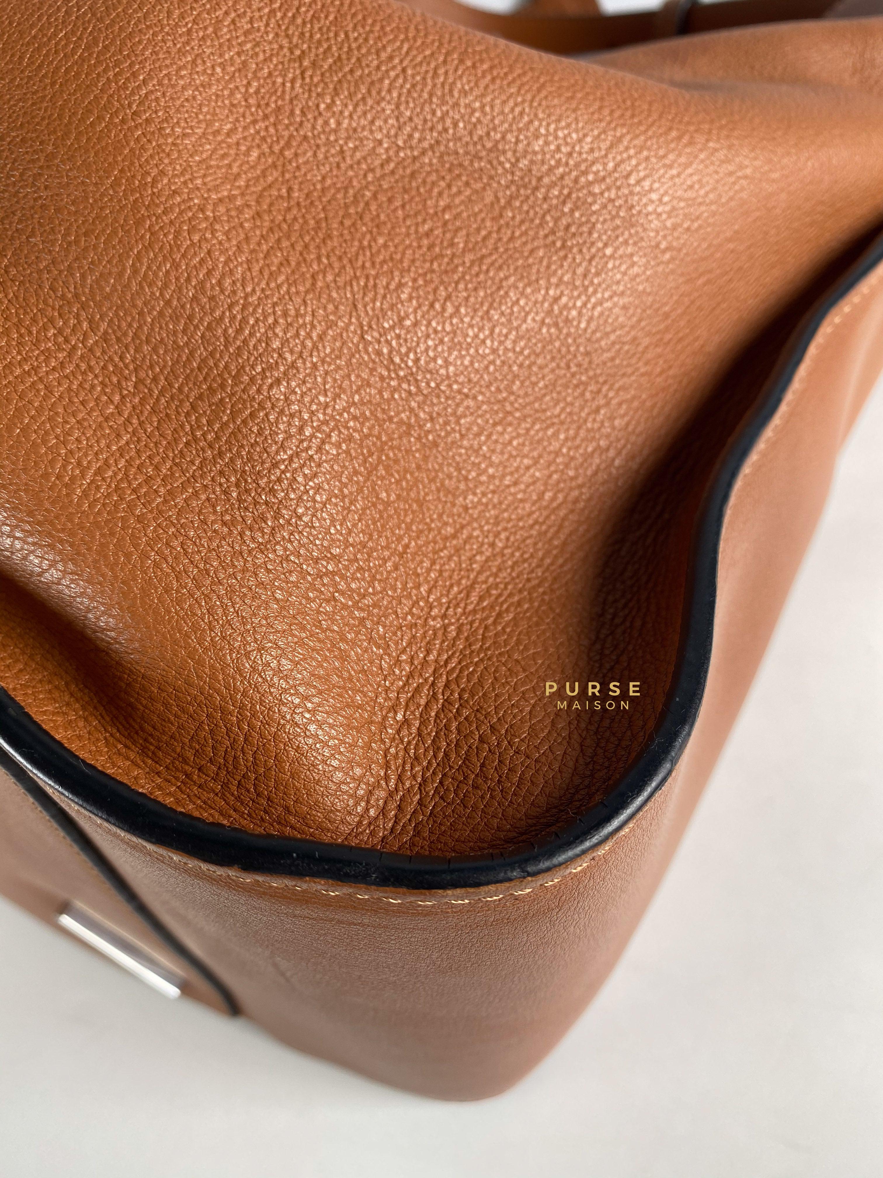 Loewe Large Hammock Bag Brown Soft Grained Calfskin | Purse Maison Luxury Bags Shop