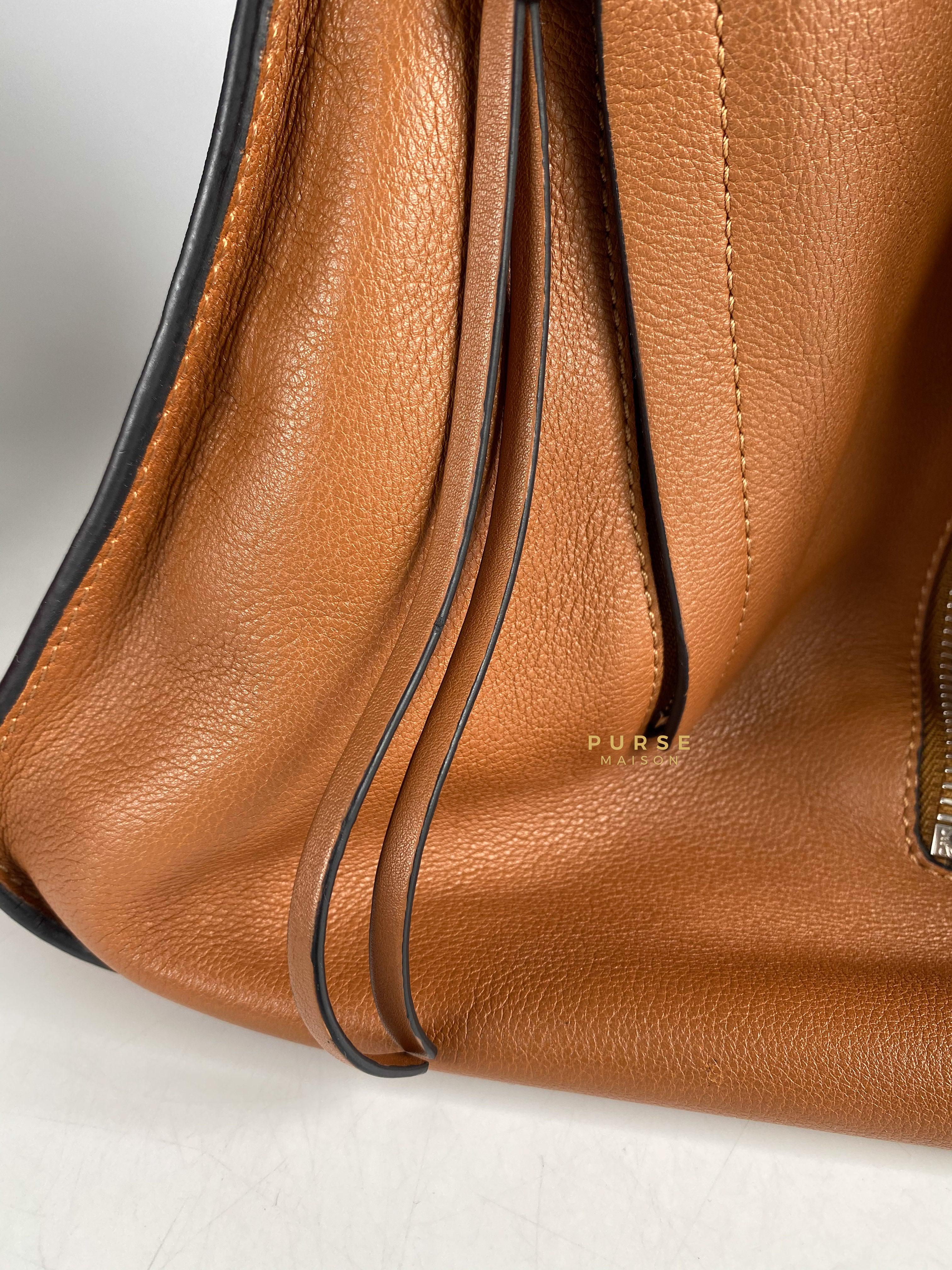 Loewe Large Hammock Bag Brown Soft Grained Calfskin | Purse Maison Luxury Bags Shop