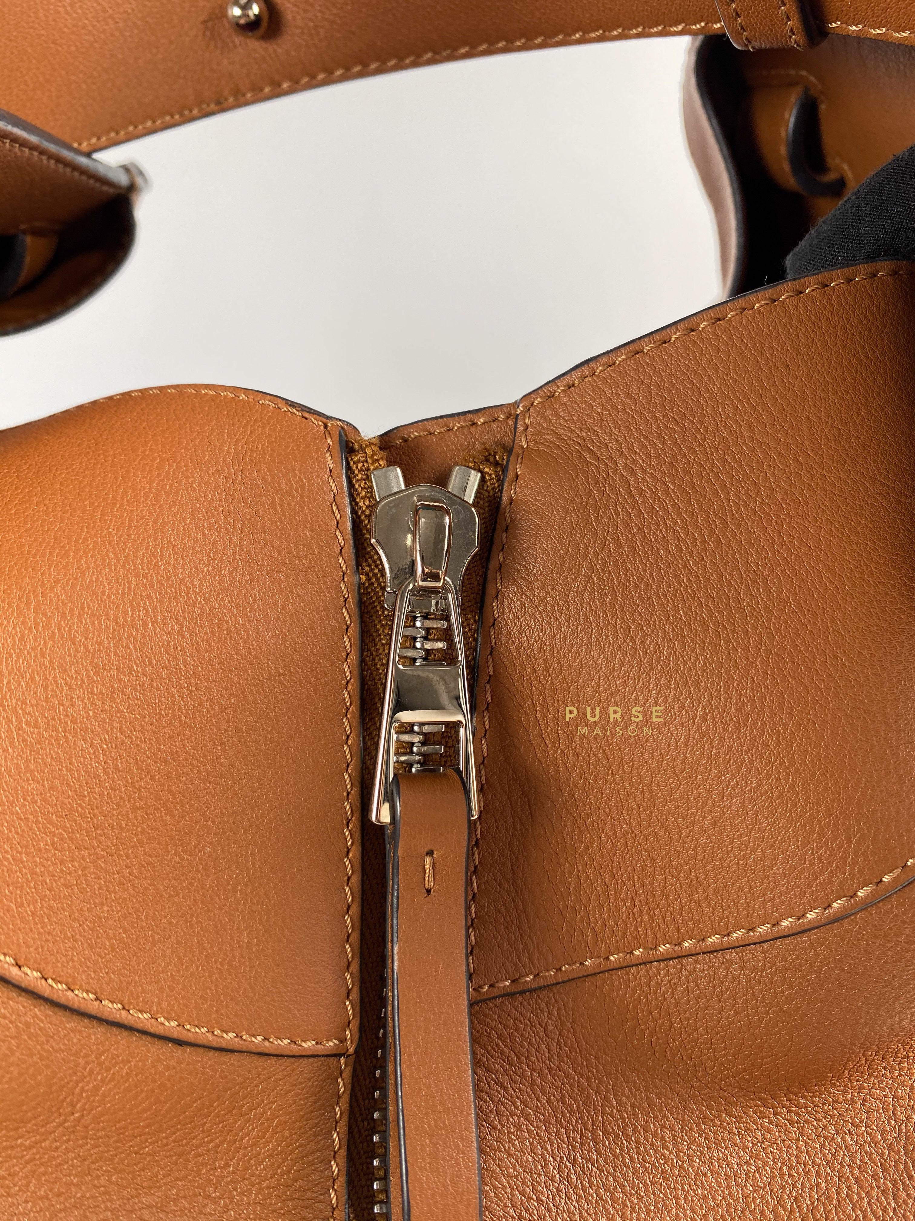 Loewe Large Hammock Bag Brown Soft Grained Calfskin | Purse Maison Luxury Bags Shop