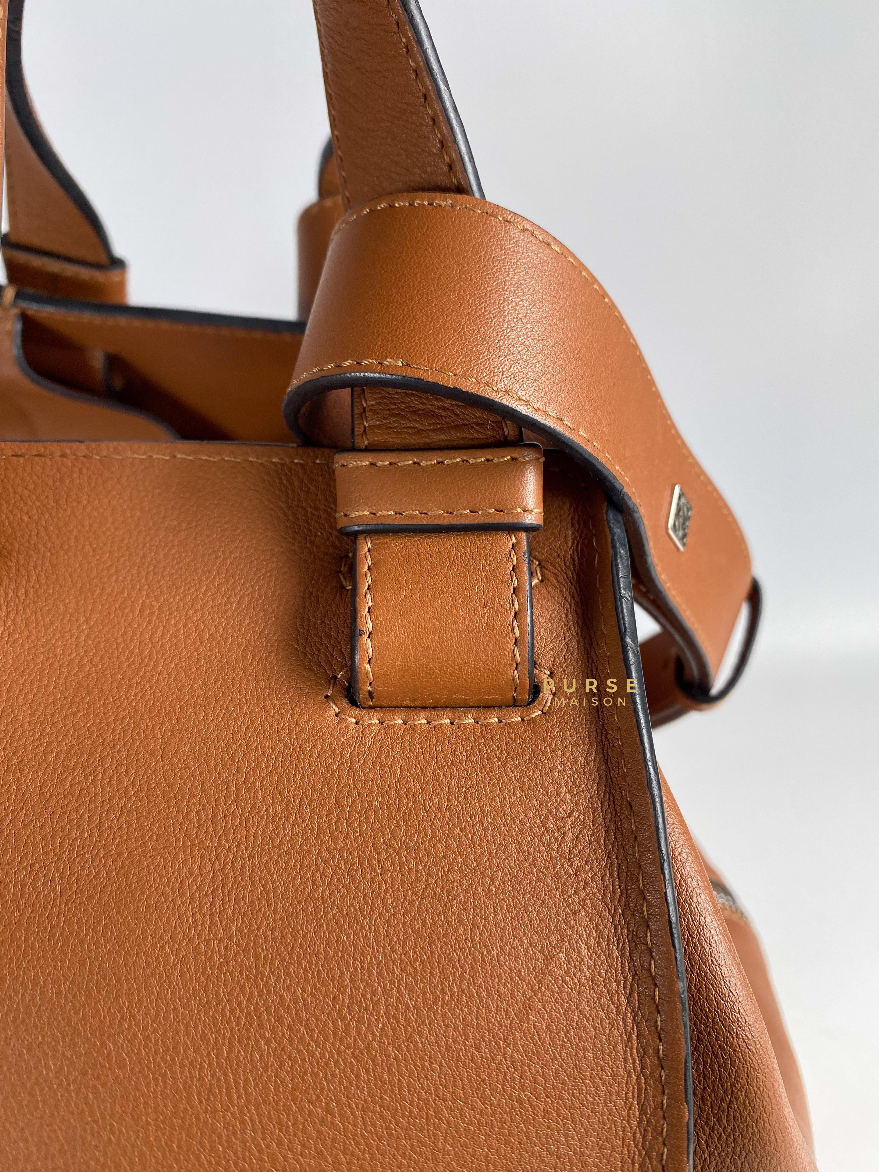 Loewe Large Hammock Bag Brown Soft Grained Calfskin | Purse Maison Luxury Bags Shop
