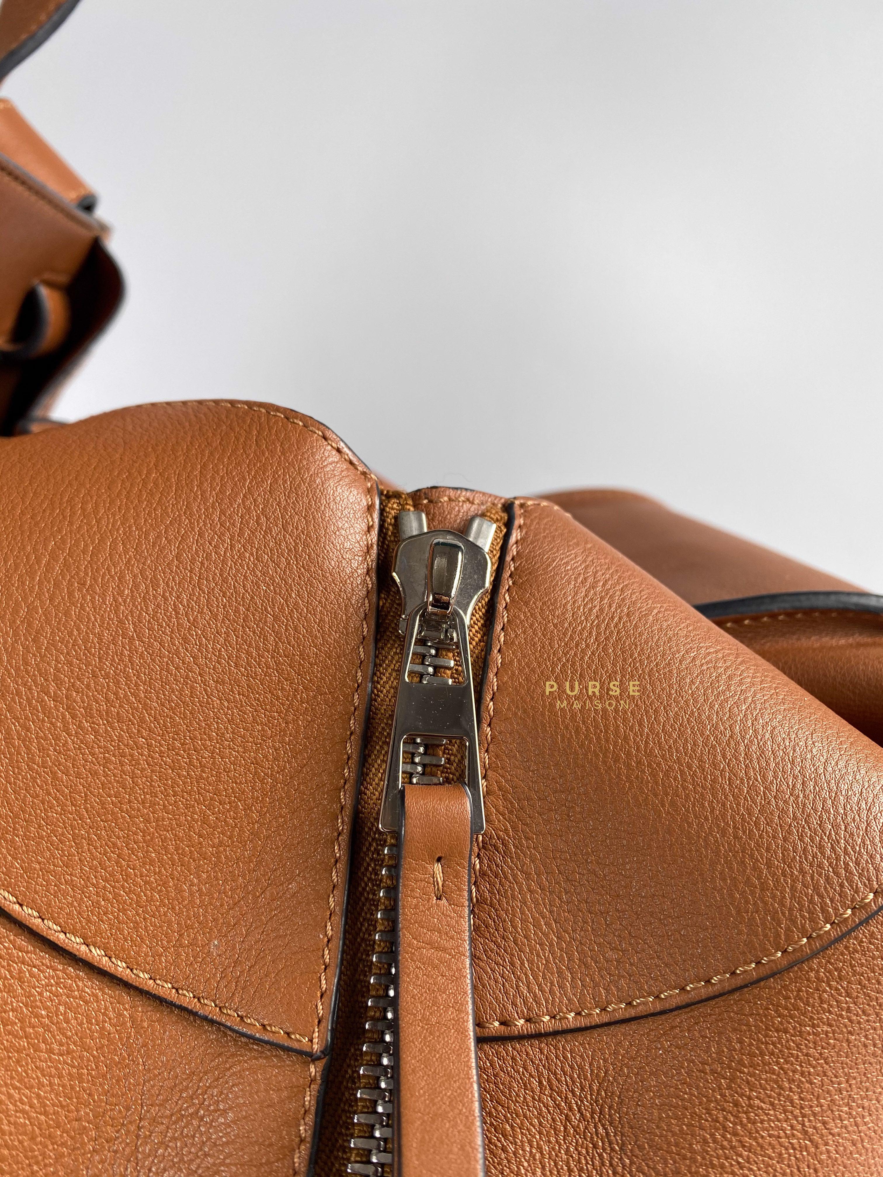 Loewe Large Hammock Bag Brown Soft Grained Calfskin | Purse Maison Luxury Bags Shop