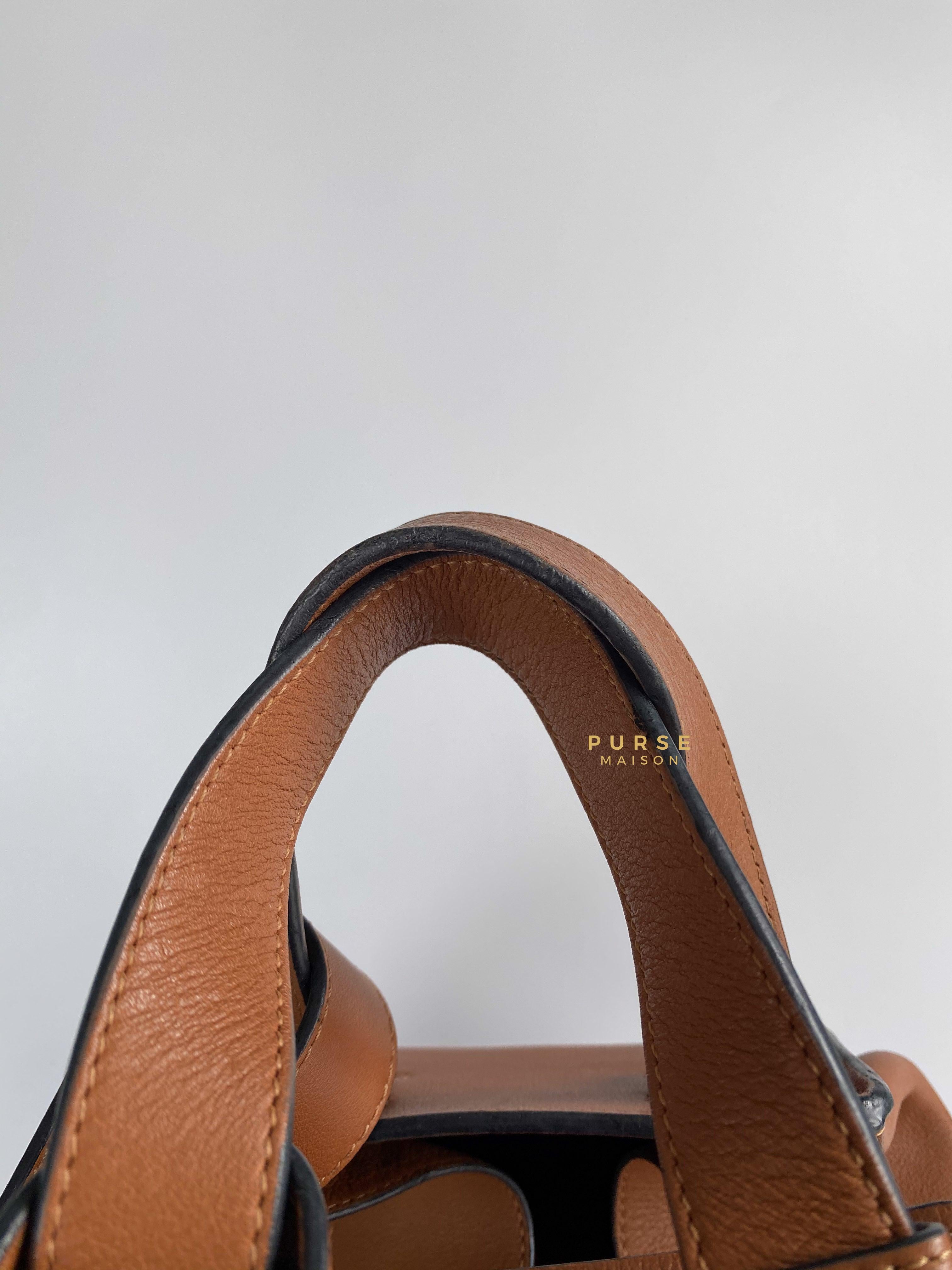 Loewe Large Hammock Bag Brown Soft Grained Calfskin | Purse Maison Luxury Bags Shop