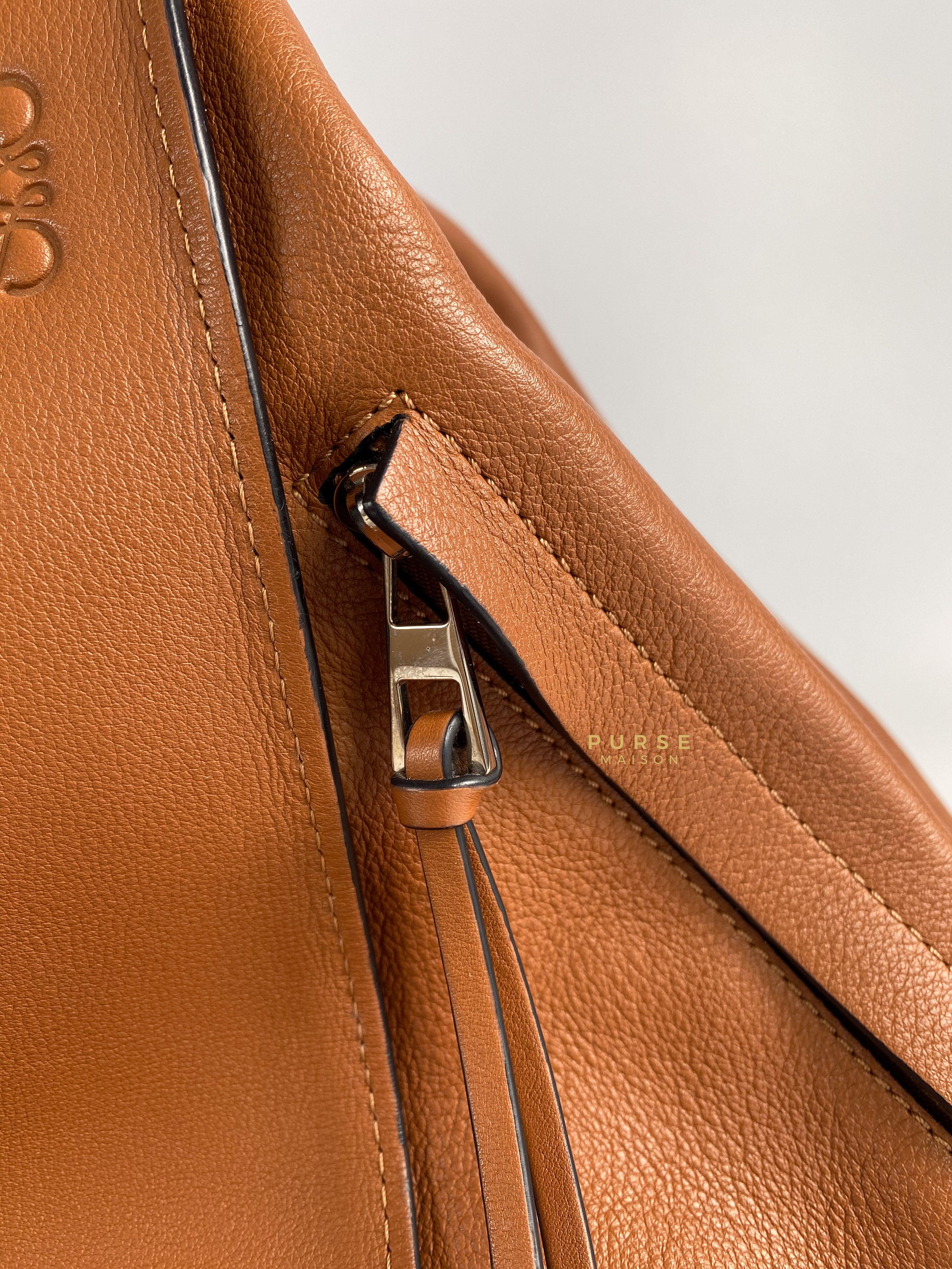 Loewe Large Hammock Bag Brown Soft Grained Calfskin | Purse Maison Luxury Bags Shop