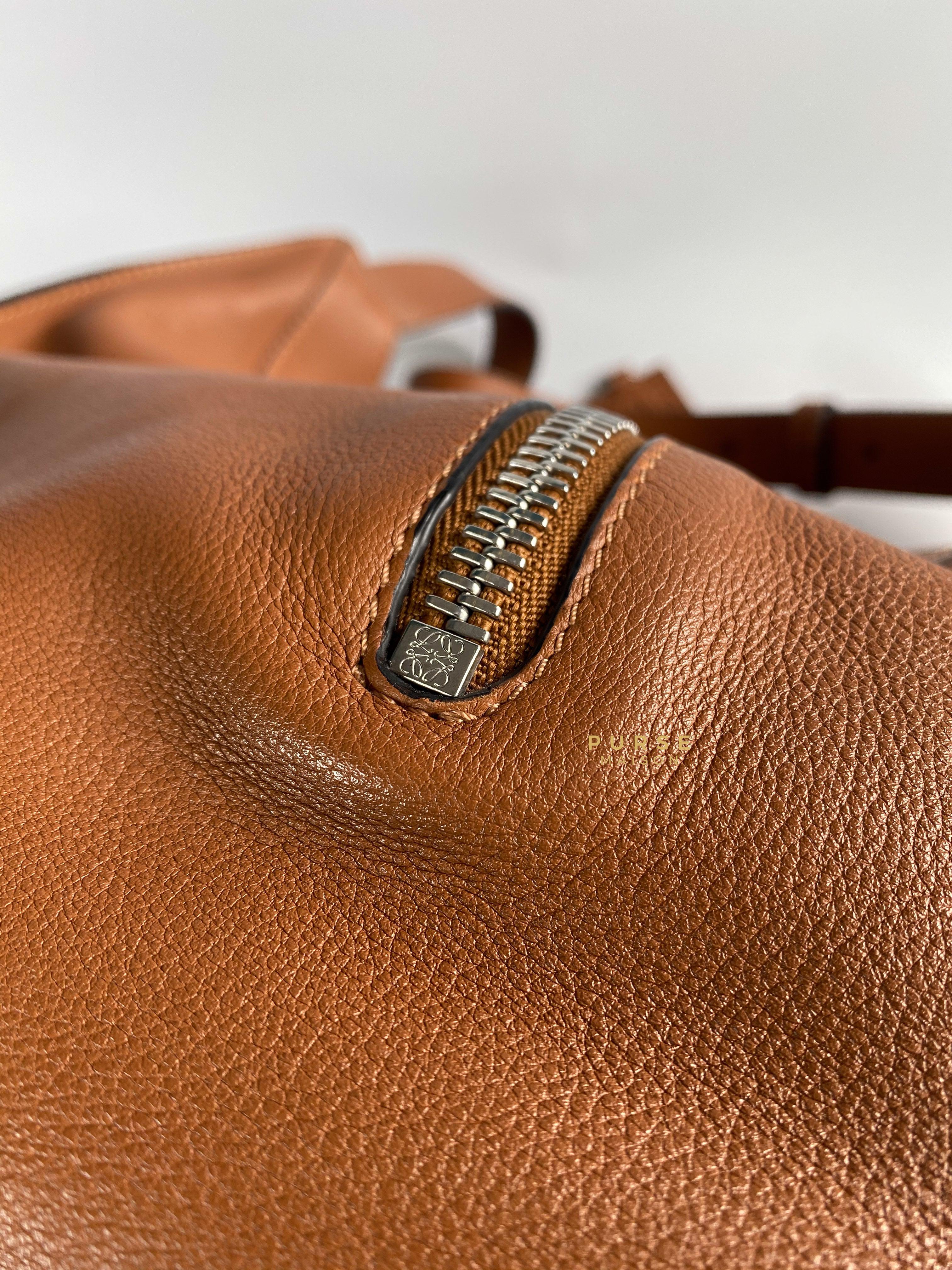 Loewe Large Hammock Bag Brown Soft Grained Calfskin | Purse Maison Luxury Bags Shop