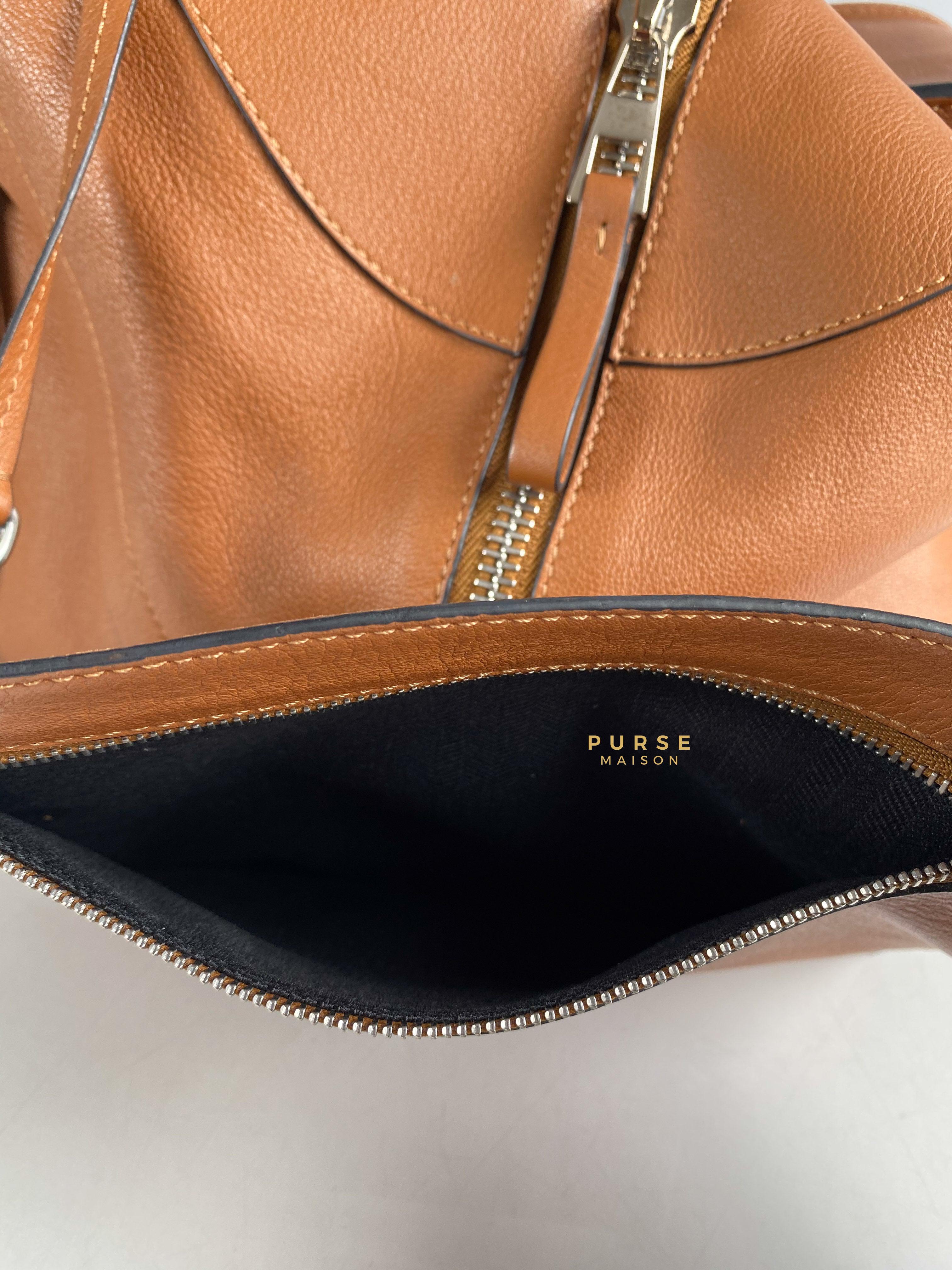 Loewe Large Hammock Bag Brown Soft Grained Calfskin | Purse Maison Luxury Bags Shop