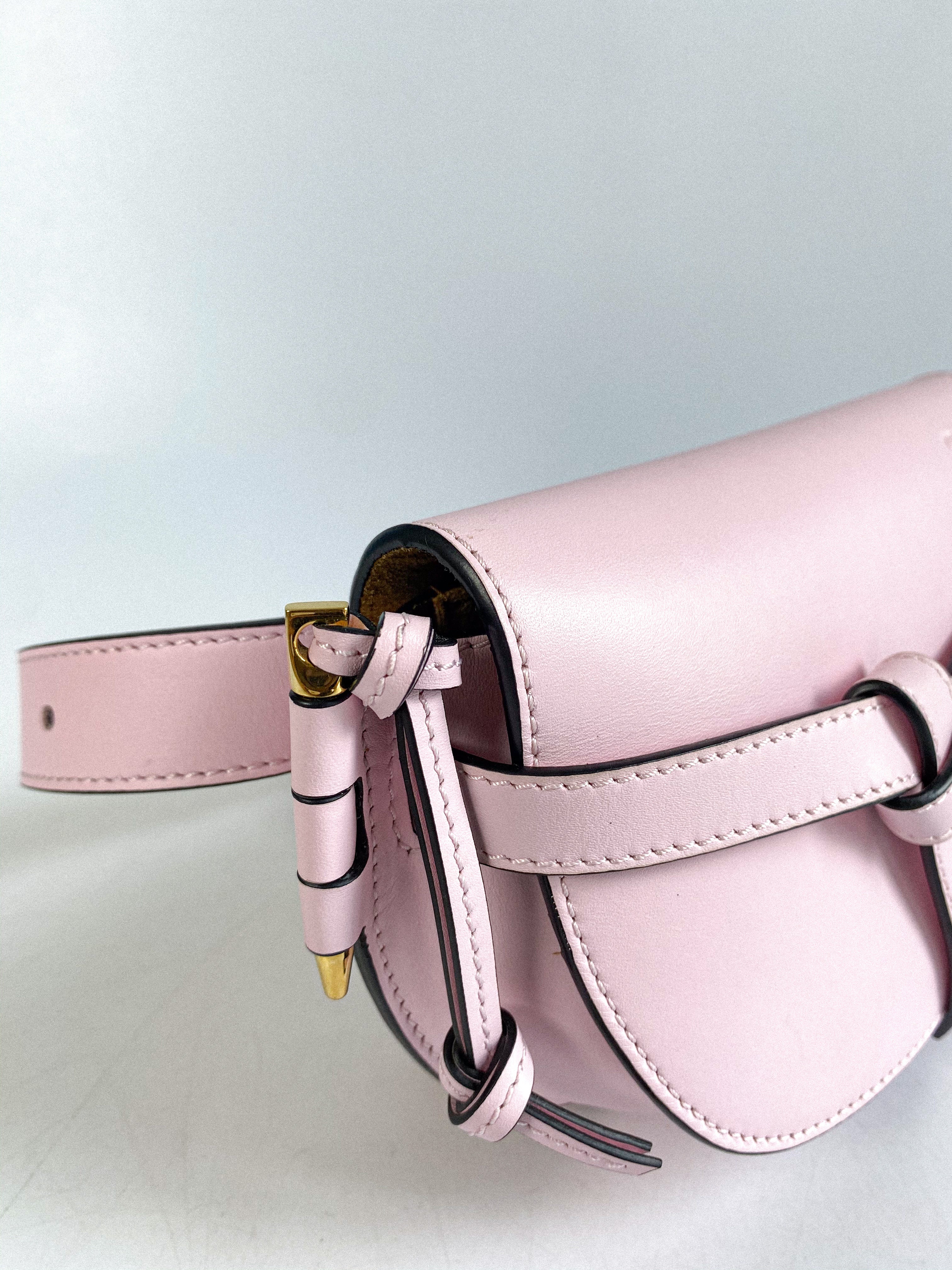 Loewe Mini Gate Bumbag Icy Pink