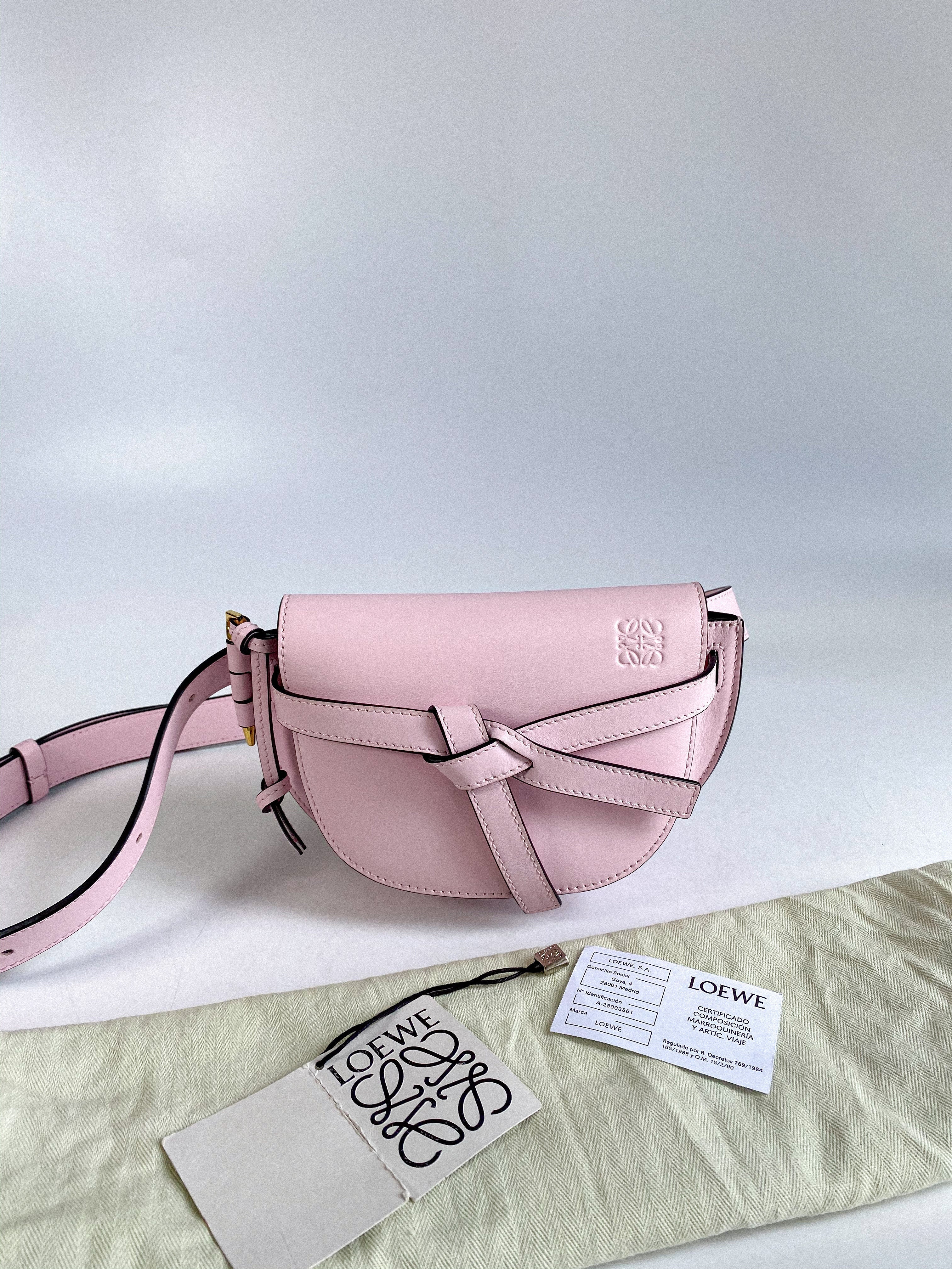 Loewe Mini Gate Bumbag Icy Pink