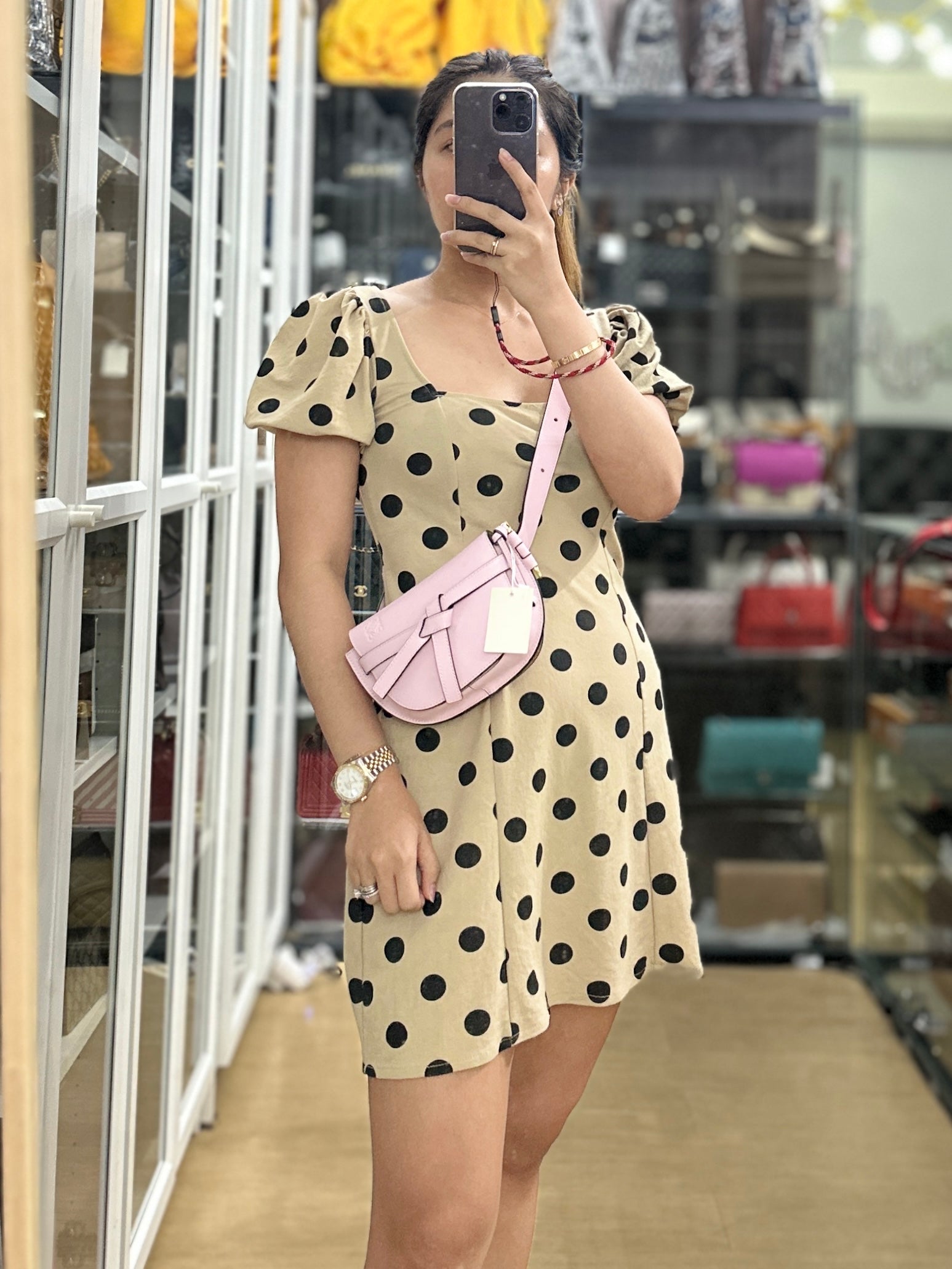 Loewe Mini Gate Bumbag Icy Pink