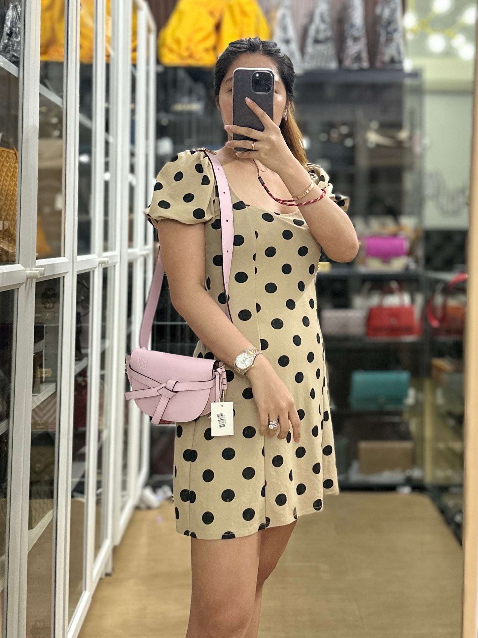 Loewe Mini Gate Bumbag Icy Pink