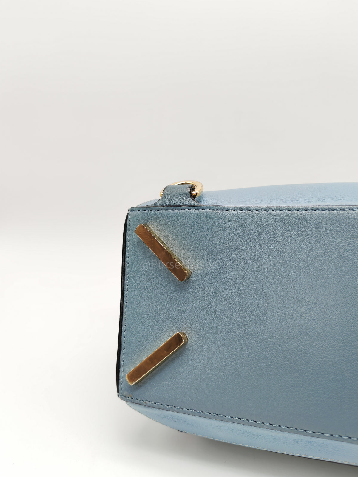 Loewe Puzzle Bag Small in Multi-tone Blue/Aqua Colorway Calfskin Leather and Gold Hardware | Purse Maison Luxury Bags Shop