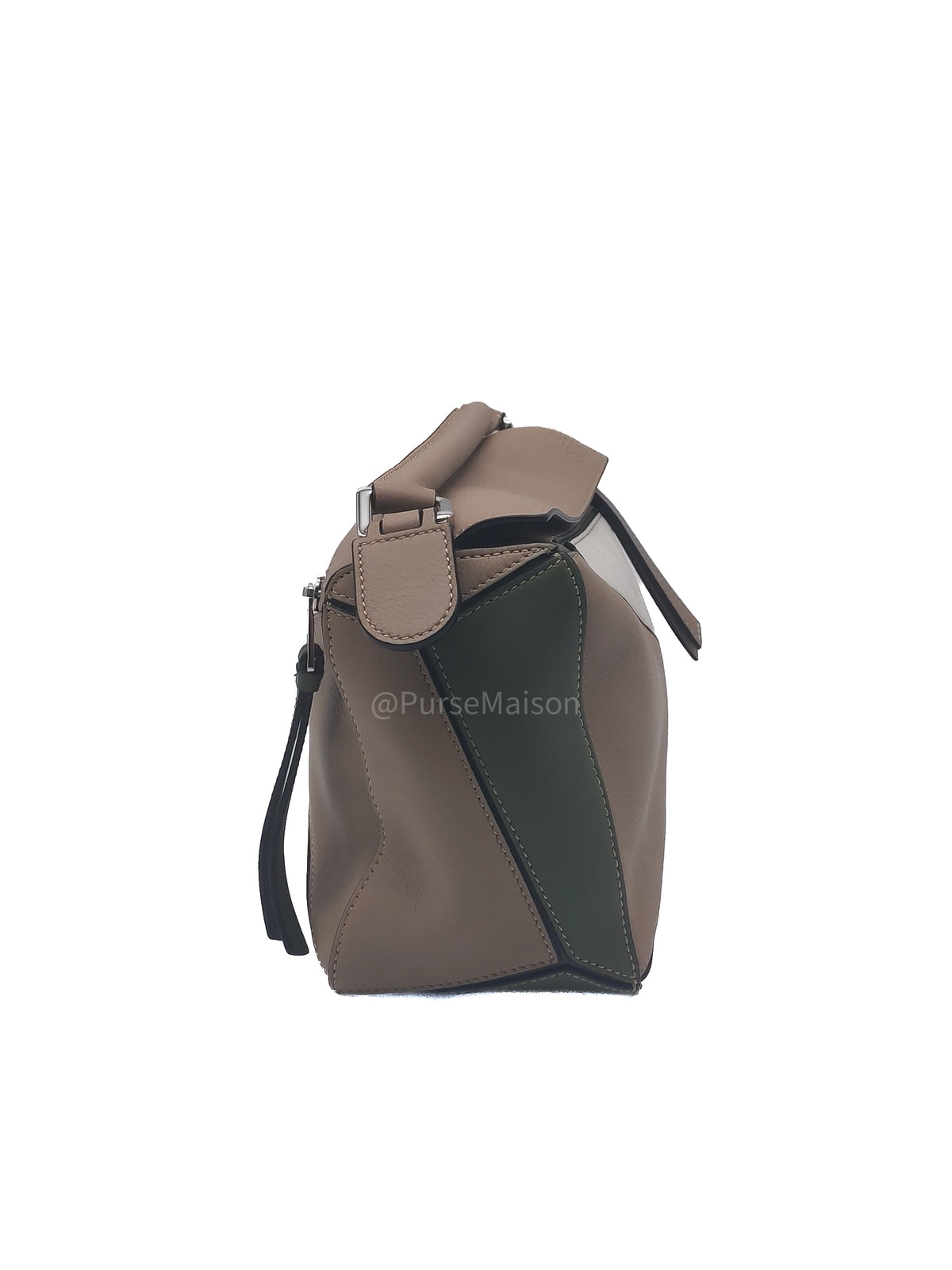 Loewe Puzzle Bag Small in Tricolor Calfskin Leather and Silver Hardware | Purse Maison Luxury Bags Shop