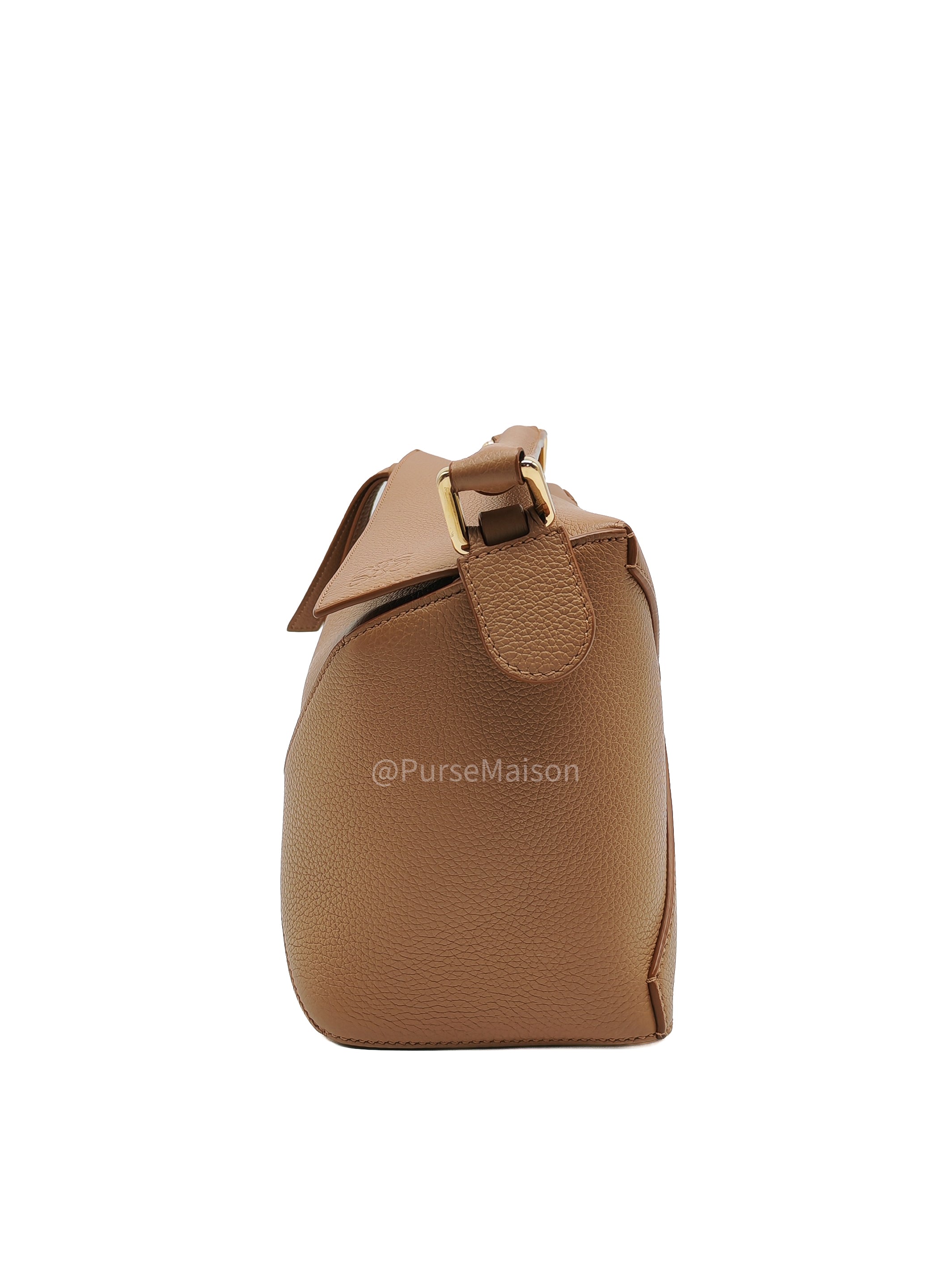 Loewe Puzzle Edge Small in Toffee Grained Calfskin Leather Shoulder Bag | Purse Maison Luxury Bags Shop