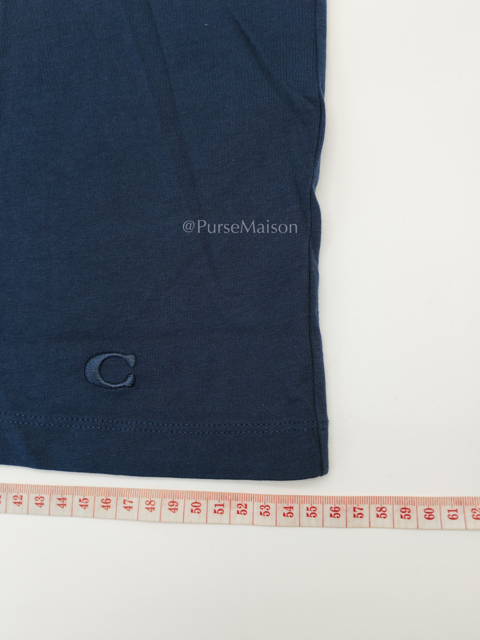 Logo Dark Blue Cotton T-Shirt Size L | Purse Maison Luxury Bags Shop
