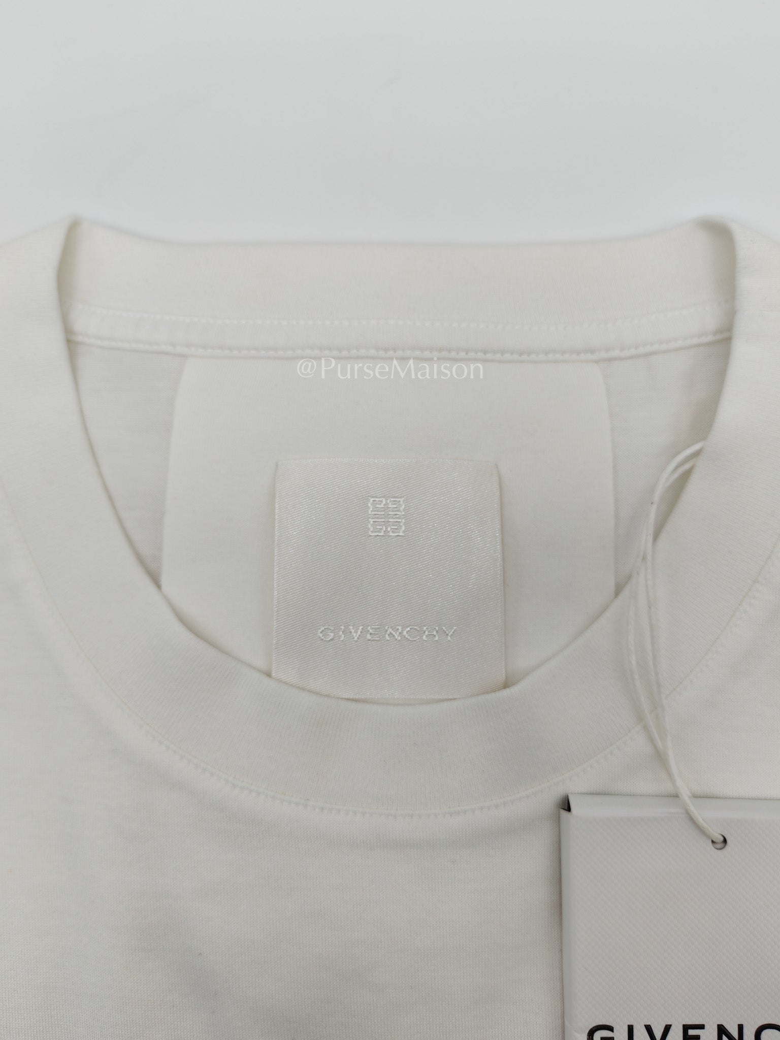 Logo White T-Shirt for Men Size XL | Purse Maison Luxury Bags Shop