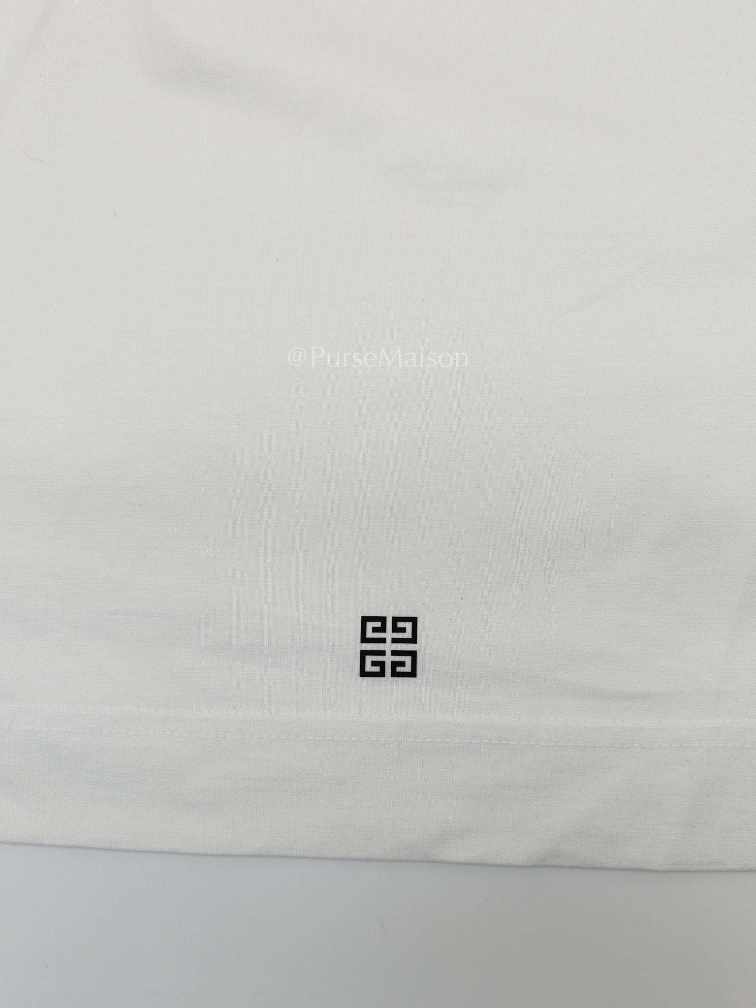 Logo White T-Shirt for Men Size XL | Purse Maison Luxury Bags Shop