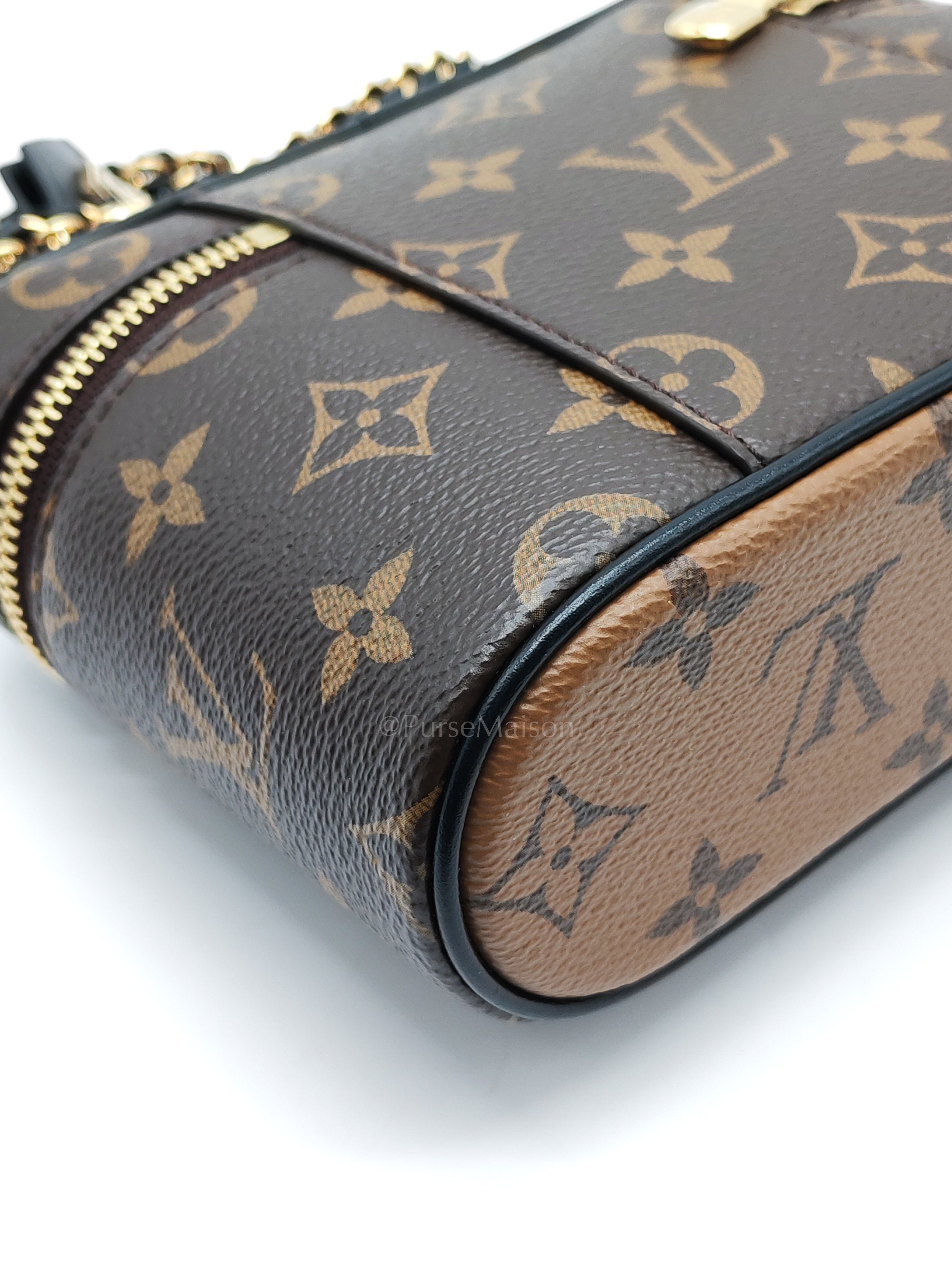Long Vanity Chain Pouch in Reverse Monogram Canvas Shoulder Bag (Microchip) | Purse Maison Luxury Bags Shop