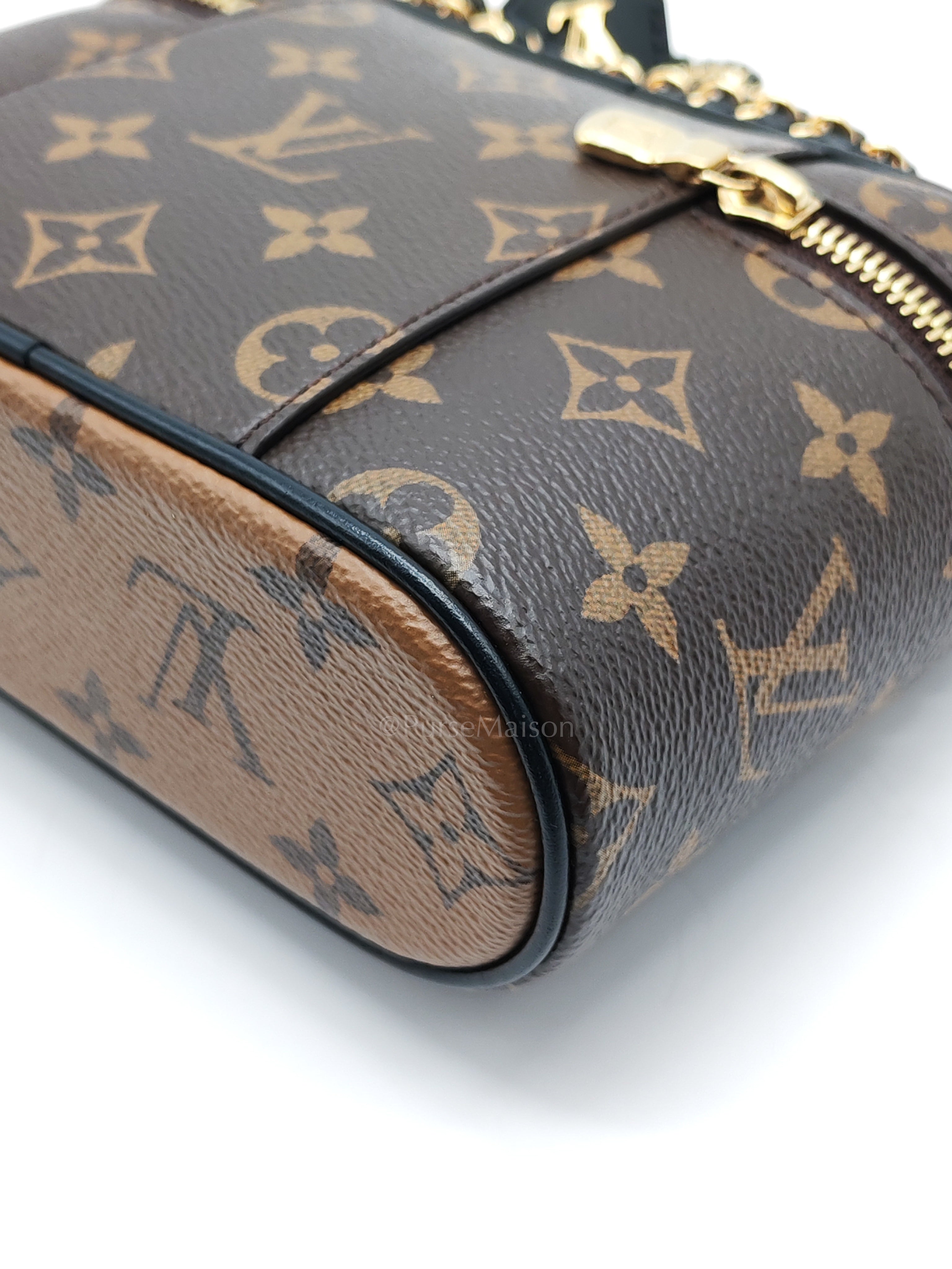 Long Vanity Chain Pouch in Reverse Monogram Canvas Shoulder Bag (Microchip) | Purse Maison Luxury Bags Shop