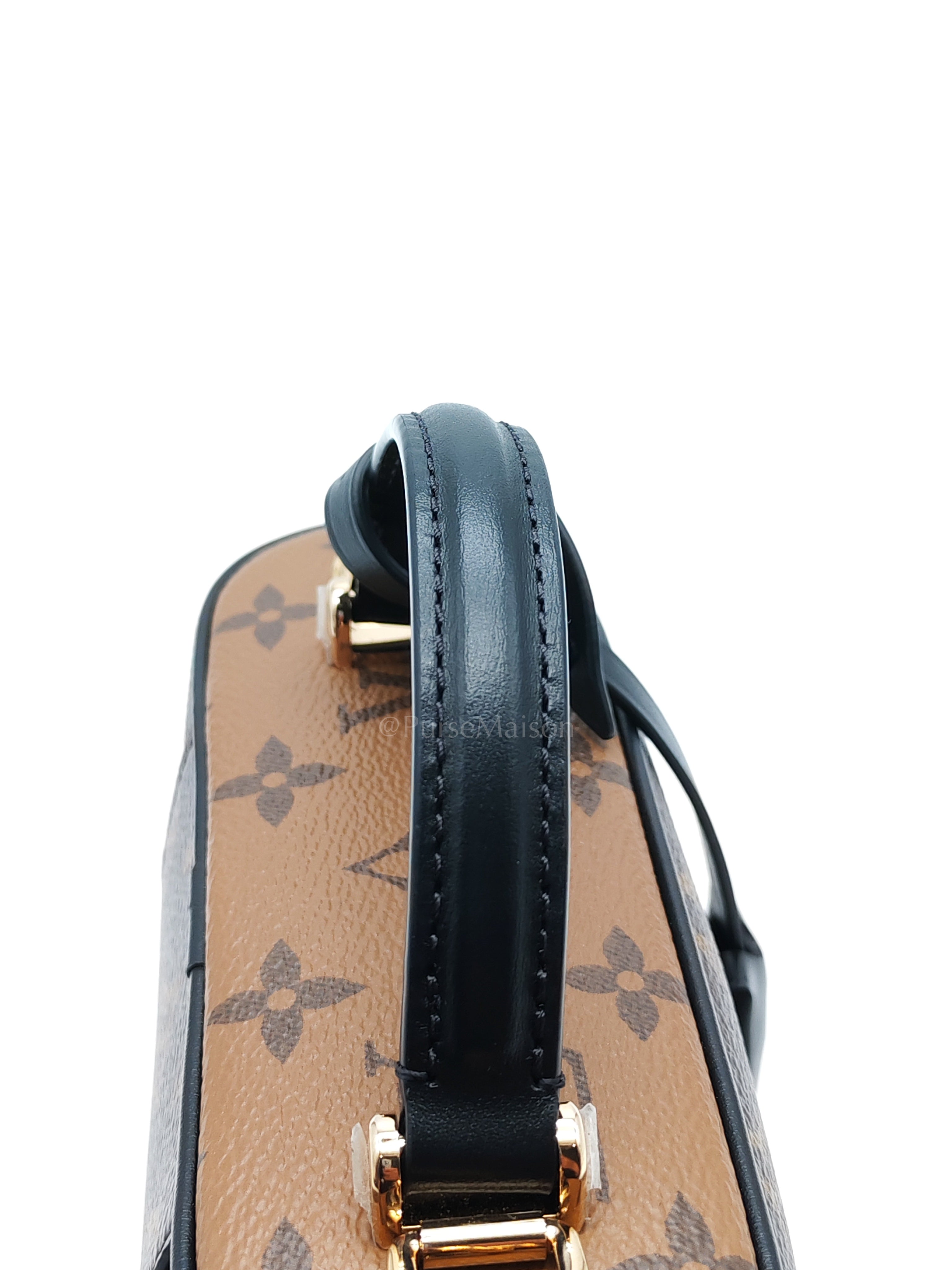 Long Vanity Chain Pouch in Reverse Monogram Canvas Shoulder Bag (Microchip) | Purse Maison Luxury Bags Shop