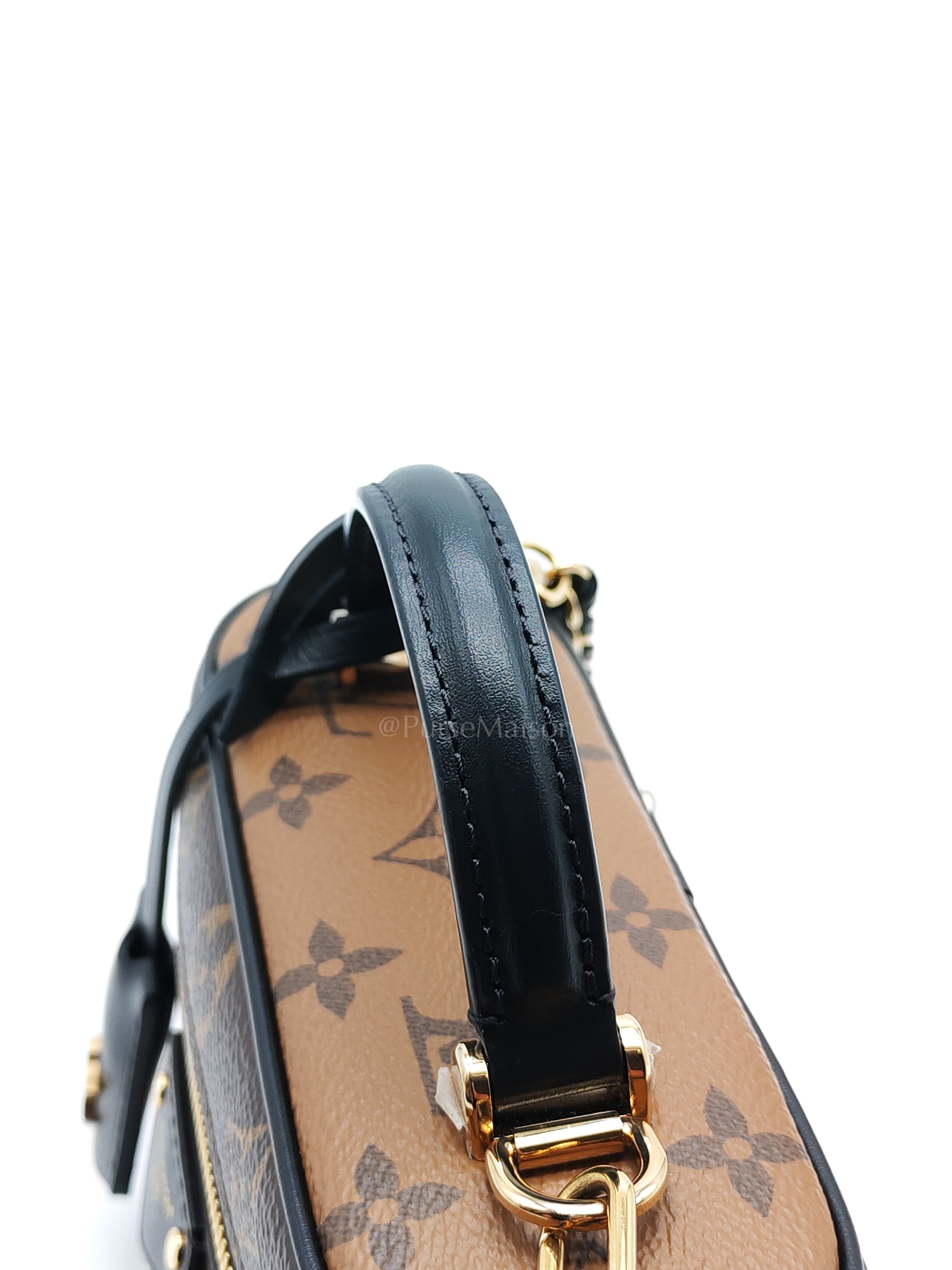 Long Vanity Chain Pouch in Reverse Monogram Canvas Shoulder Bag (Microchip) | Purse Maison Luxury Bags Shop