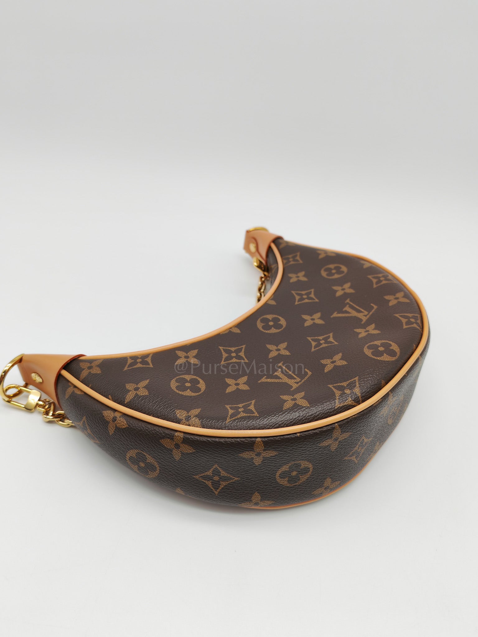 Loop Handbag in Monogram Canvas & Gold Hardware Microchip | Purse Maison Luxury Bags Shop