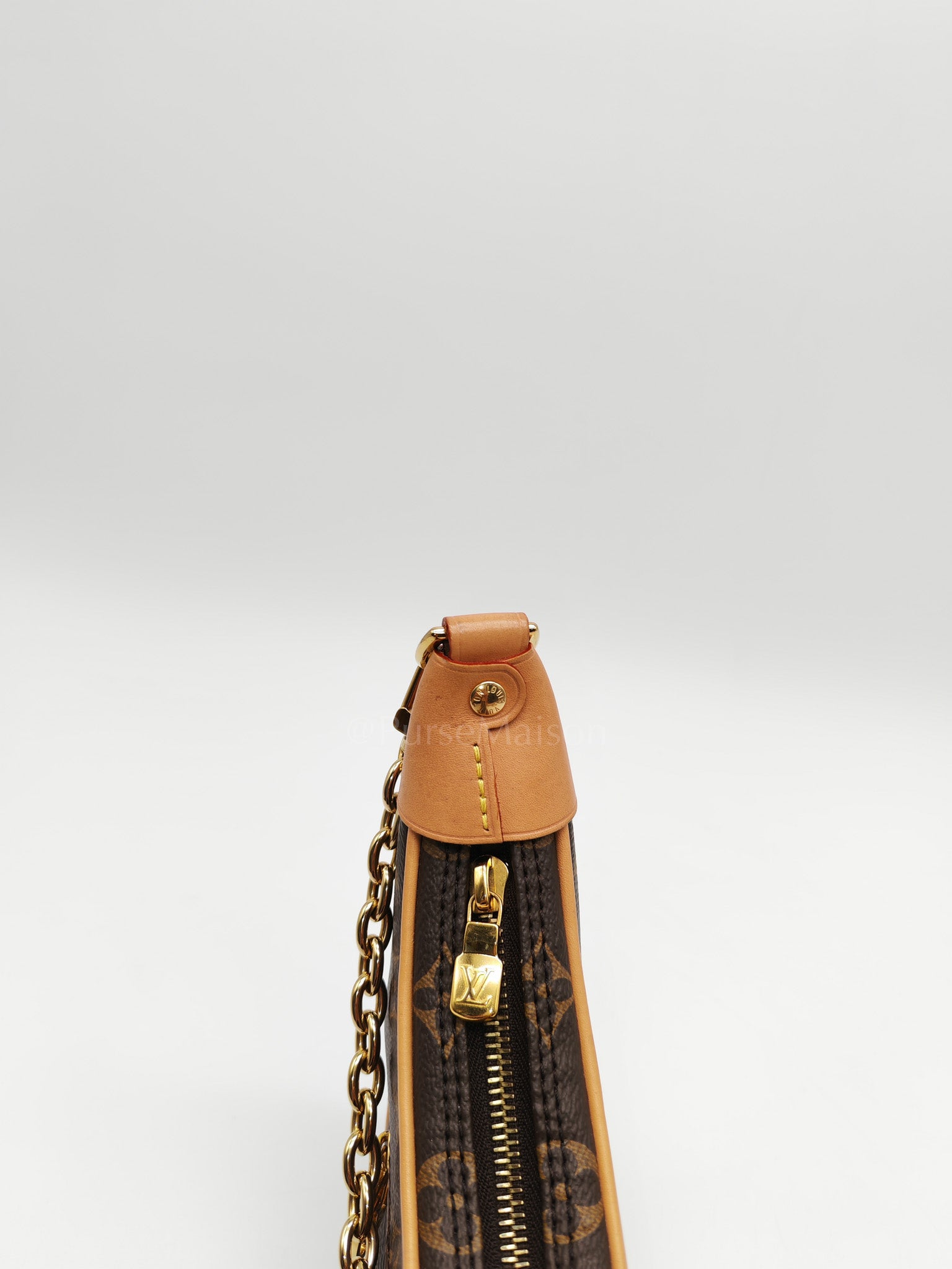 Loop Handbag in Monogram Canvas & Gold Hardware Microchip | Purse Maison Luxury Bags Shop