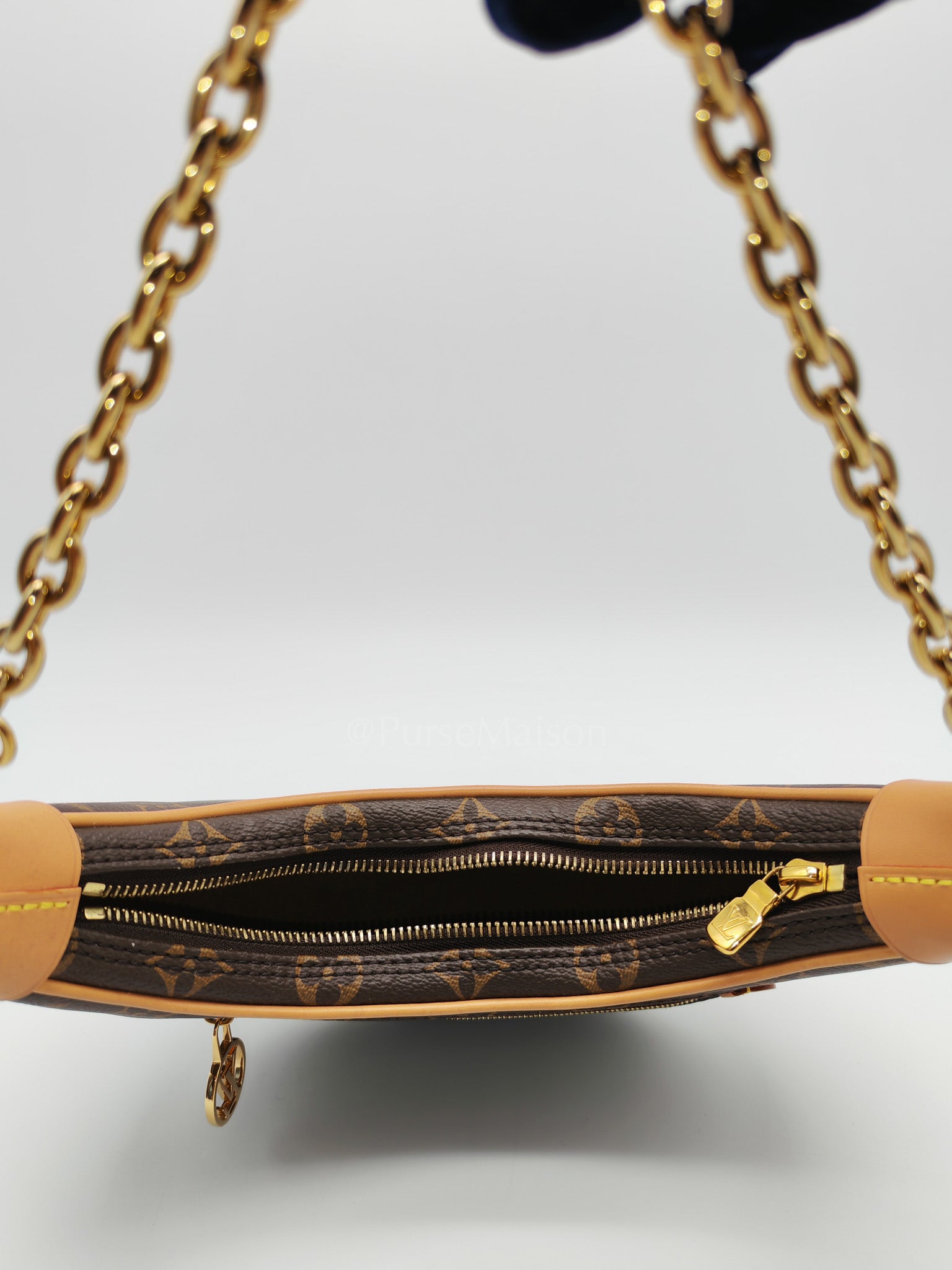 Loop Handbag in Monogram Canvas & Gold Hardware Microchip | Purse Maison Luxury Bags Shop
