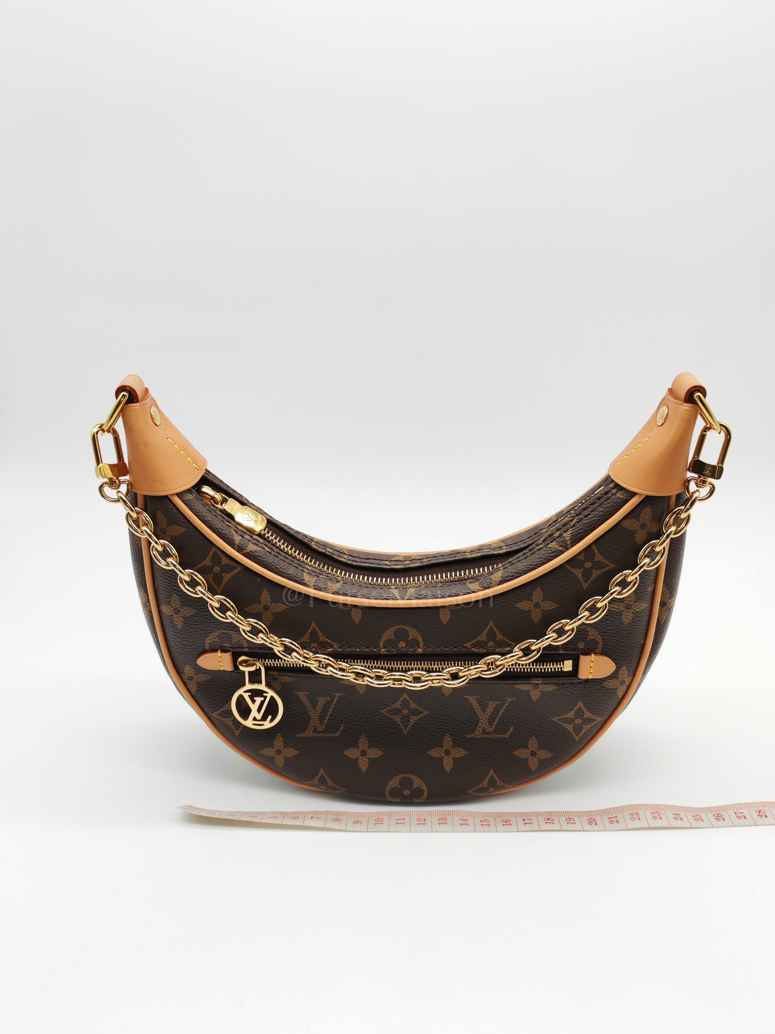Loop Handbag in Monogram Canvas & Gold Hardware Microchip | Purse Maison Luxury Bags Shop